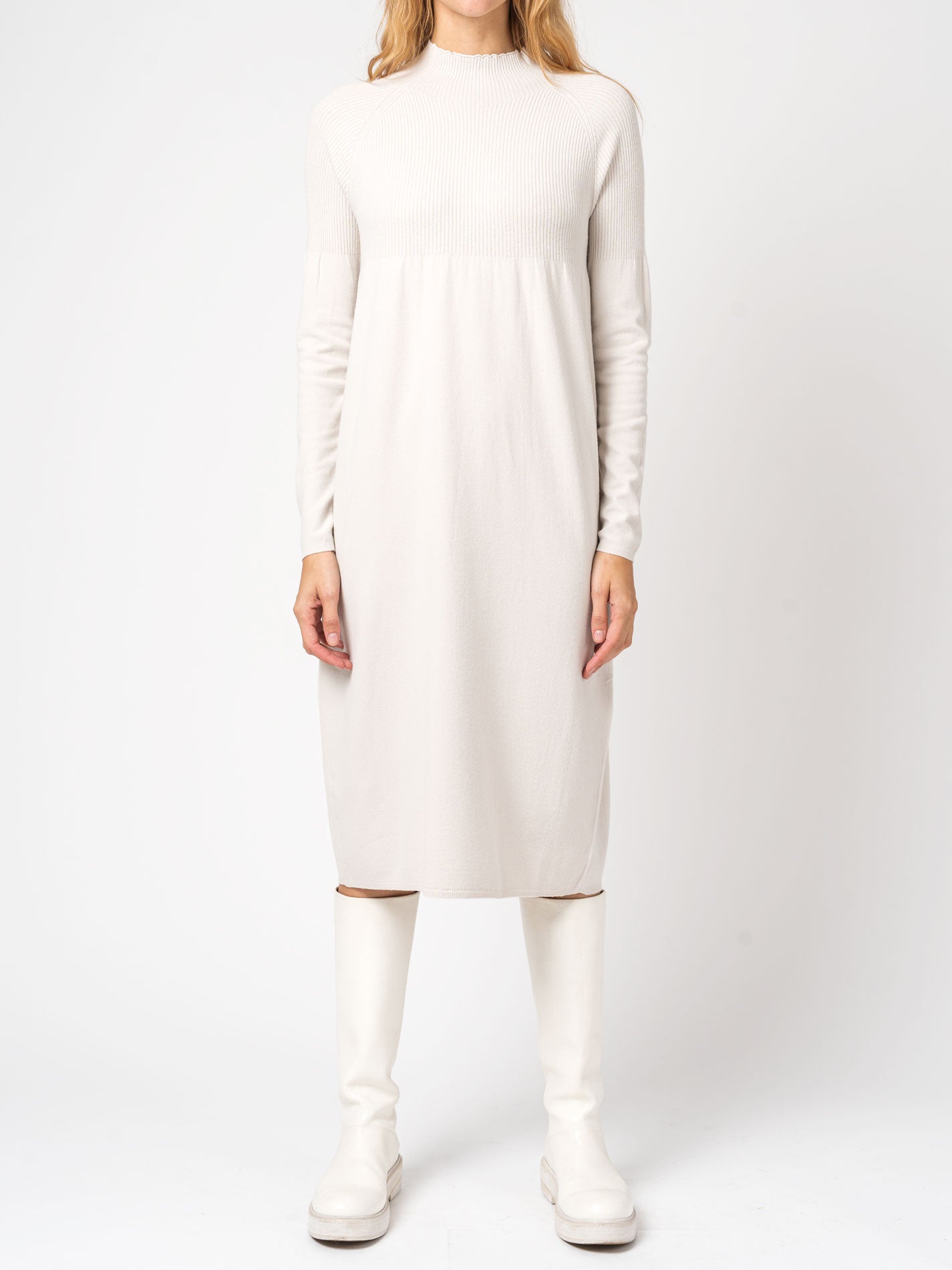 Turtleneck Dress in Viscose and Wool - INN7