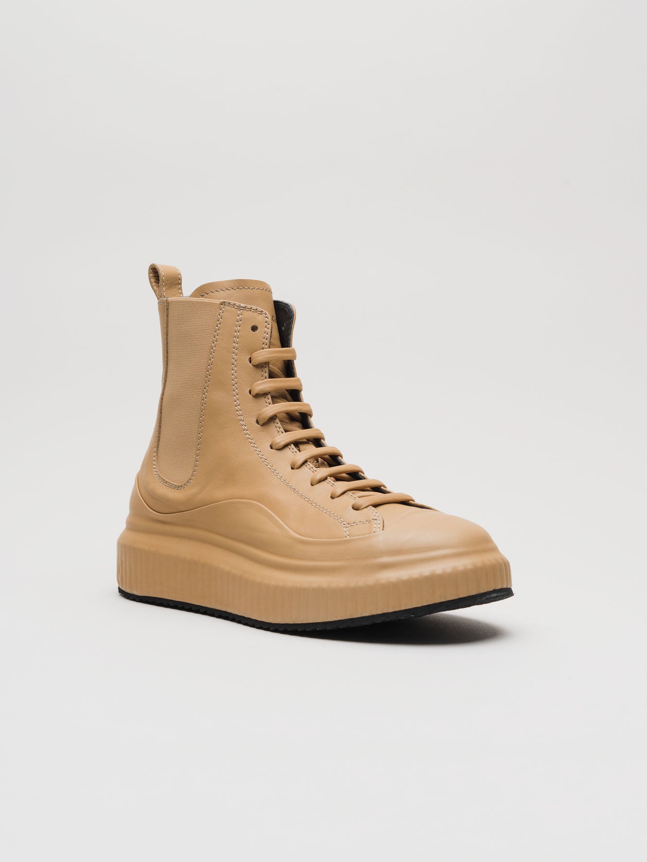 Leather High-Top Platform Boot - INN7