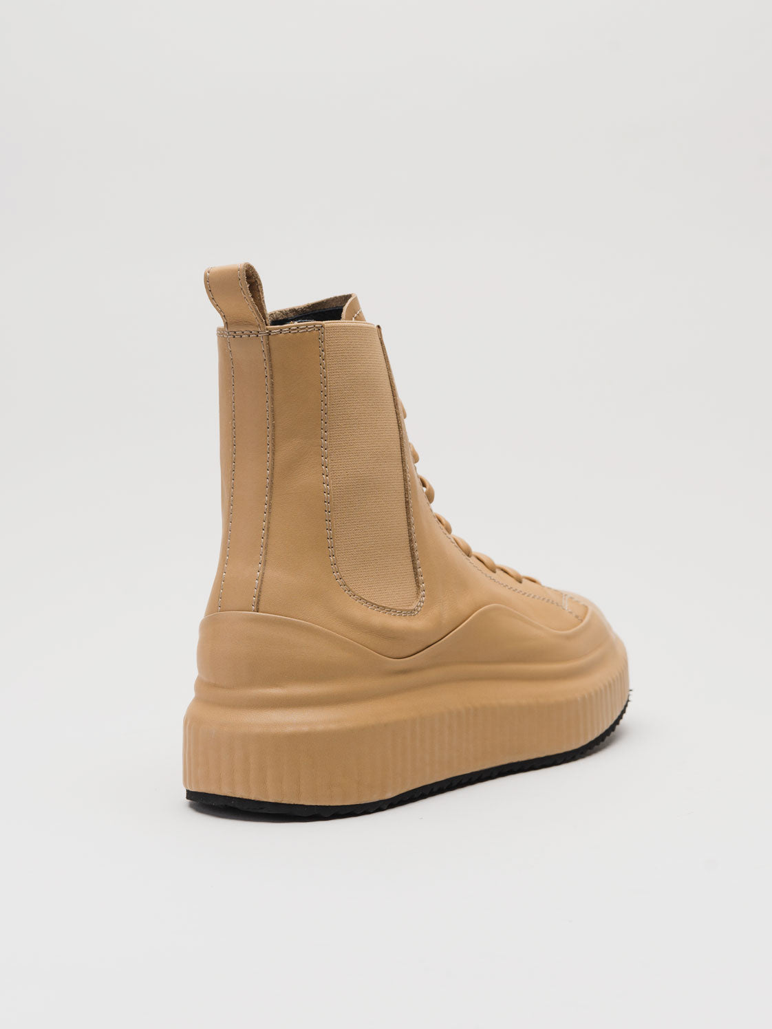 Leather High-Top Platform Boot - INN7