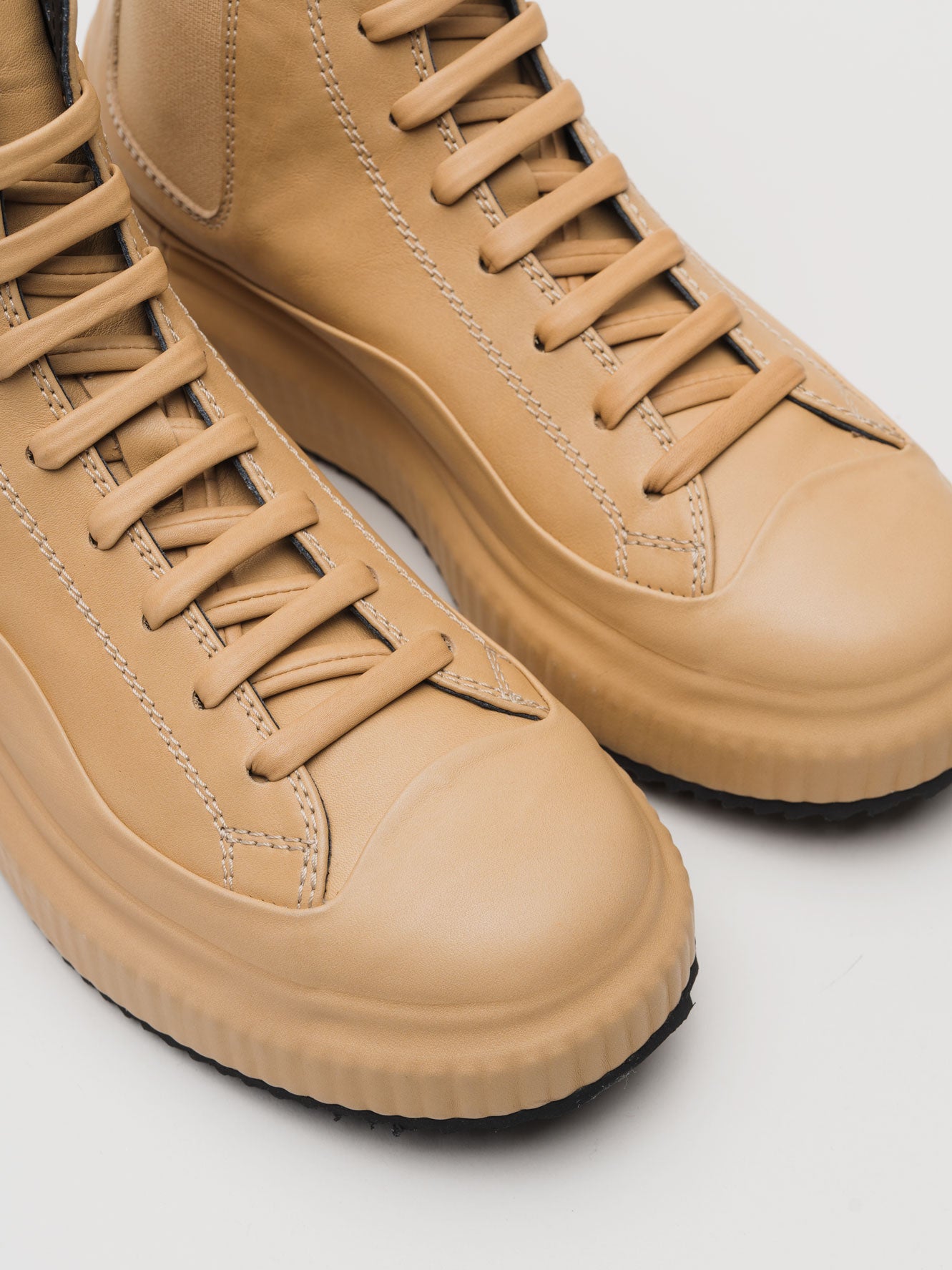 Leather High-Top Platform Boot - INN7