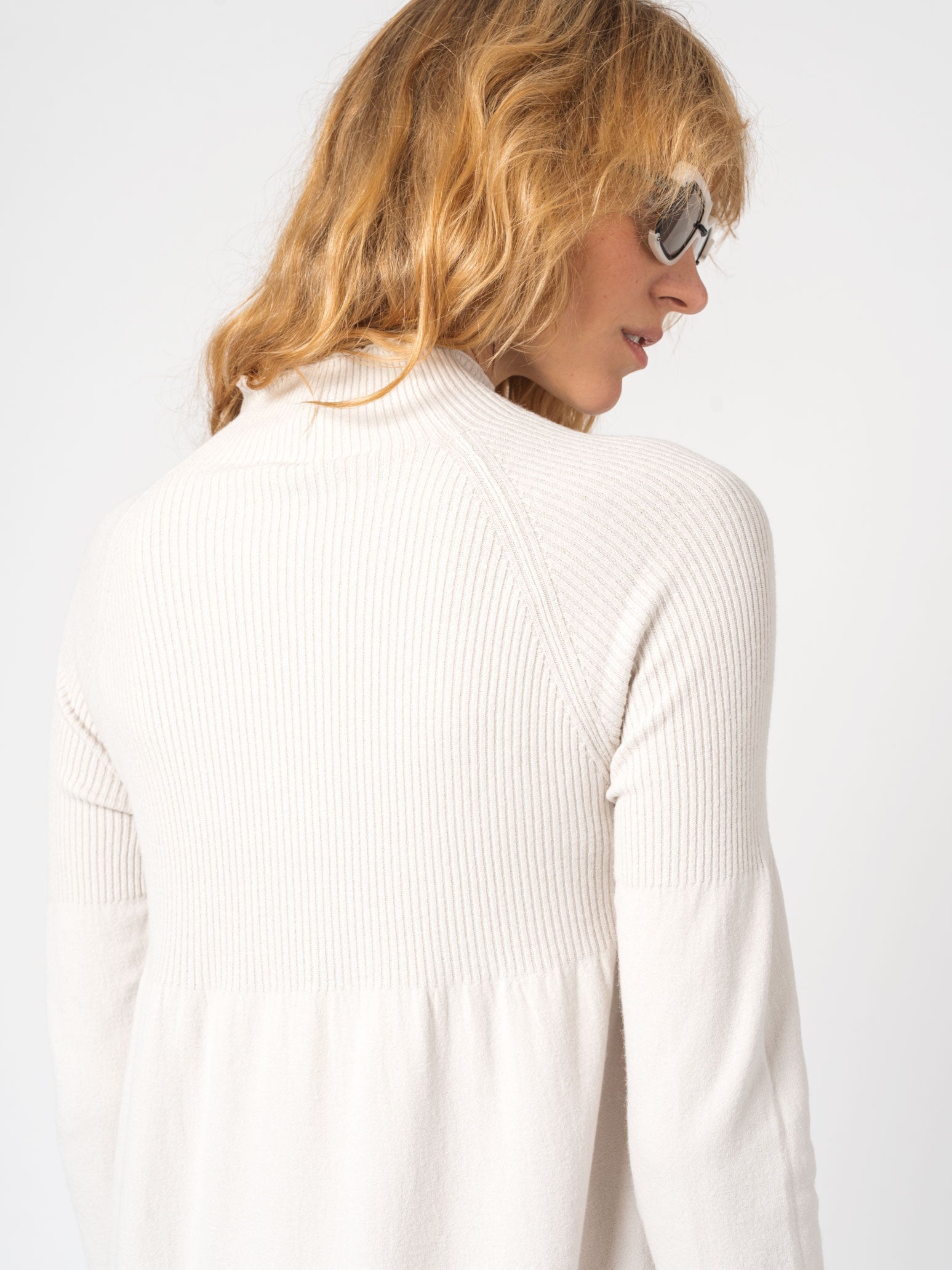 Turtleneck Dress in Viscose and Wool - INN7
