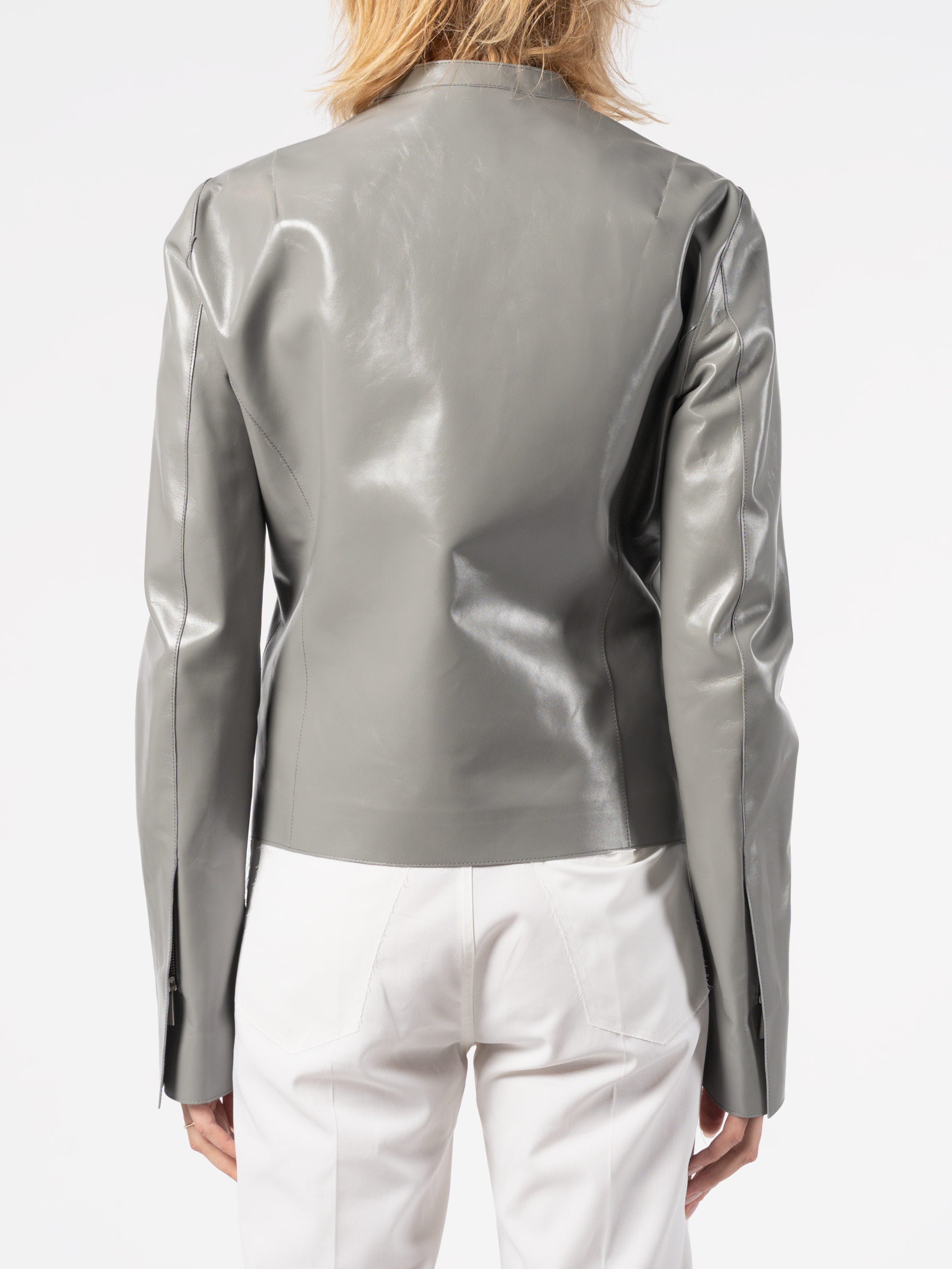 Zip Leather Jacket - INN7