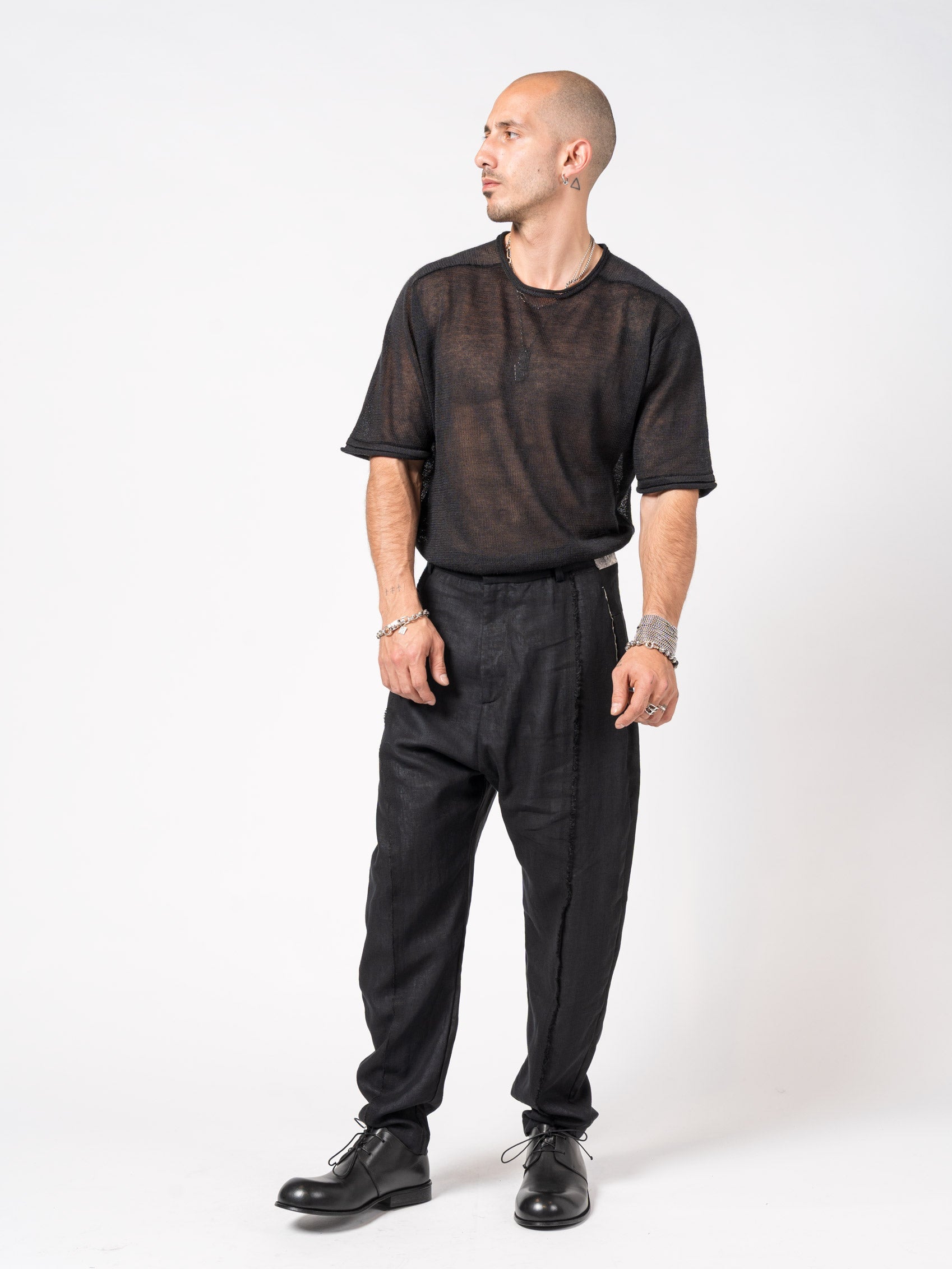 Textured Linen-Cotton Tapered Pants - INN7