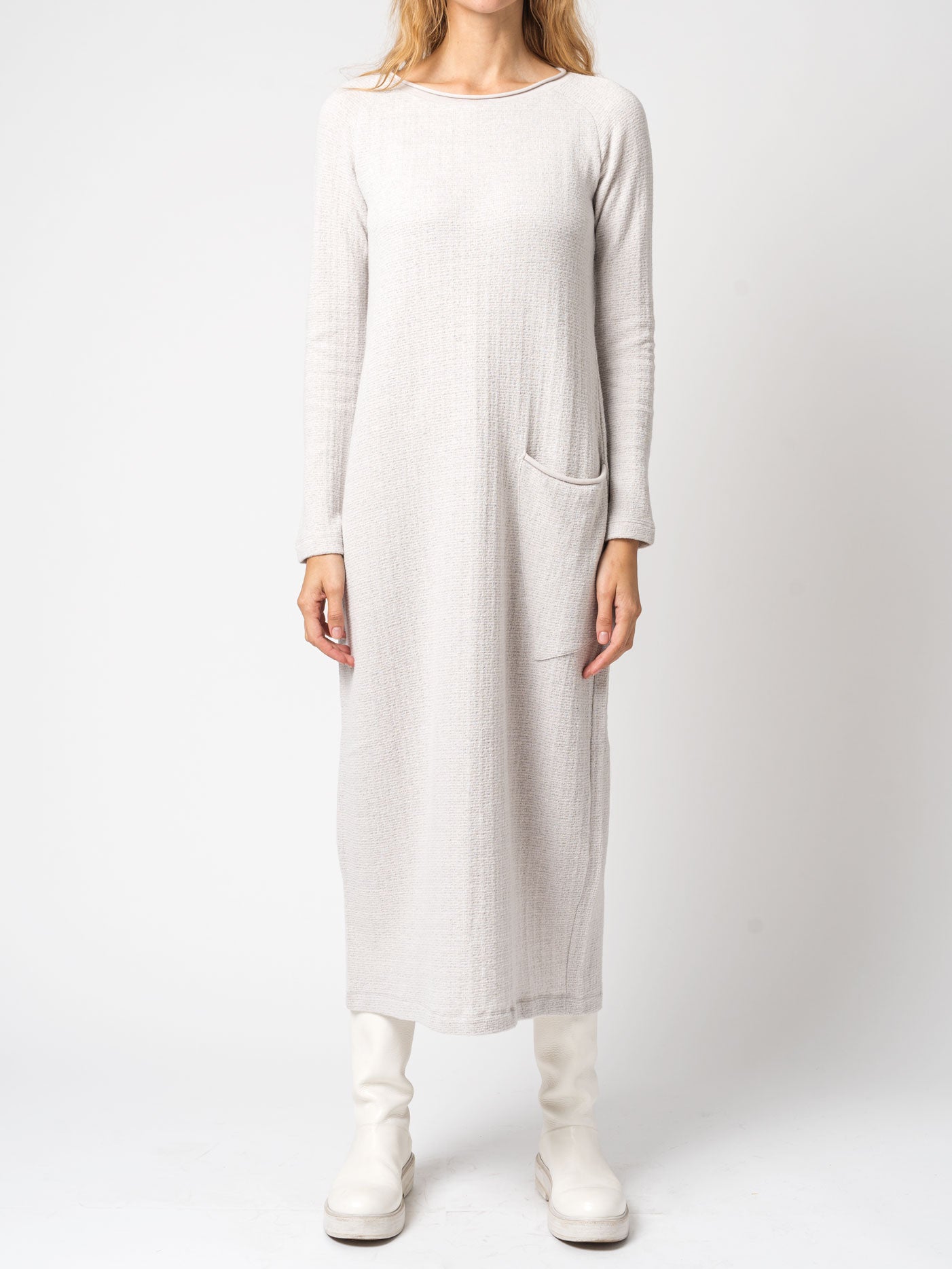 Micro-Patterned Jacquard Knitted Long Dress - INN7