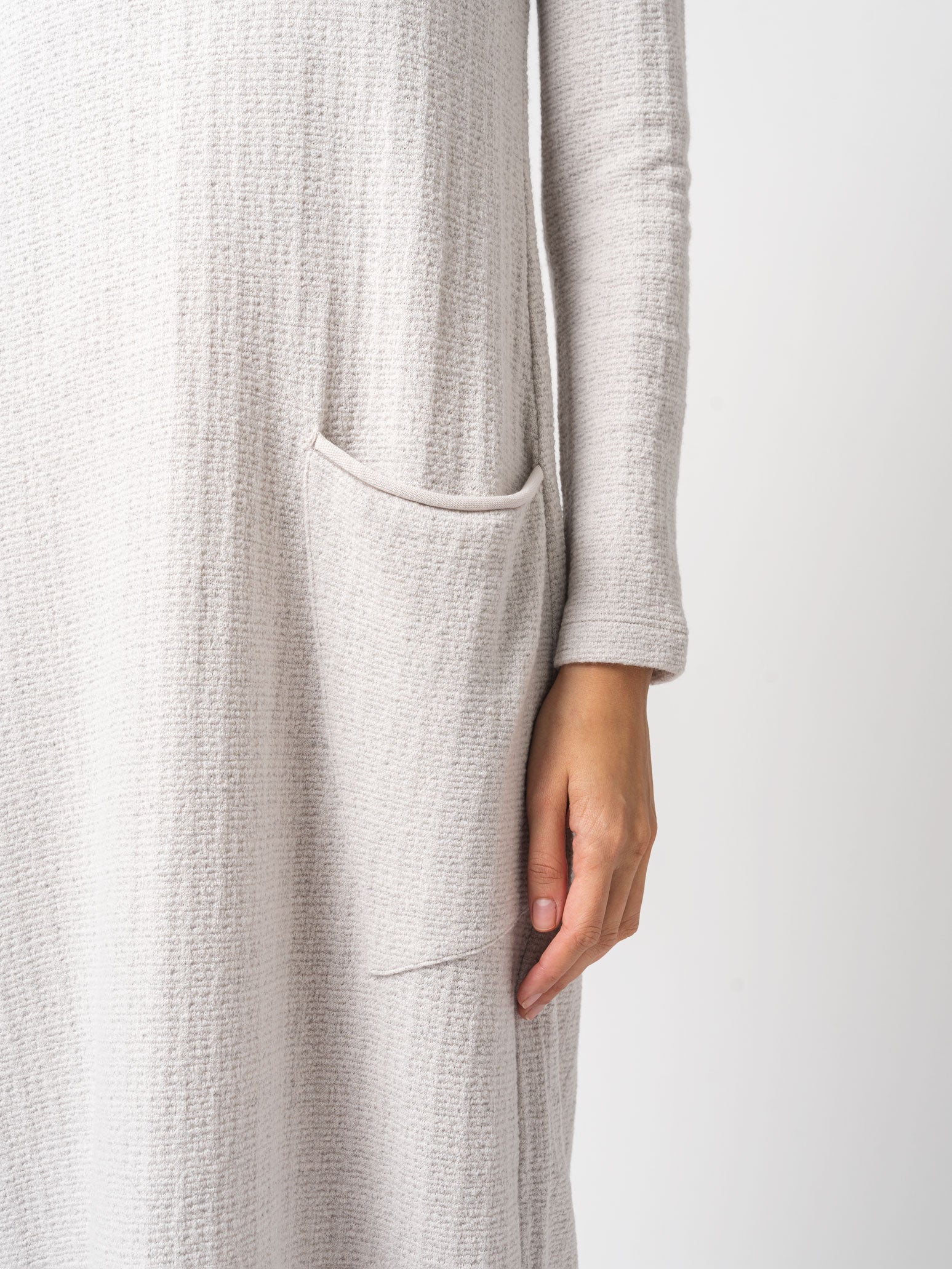 Micro-Patterned Jacquard Knitted Long Dress - INN7
