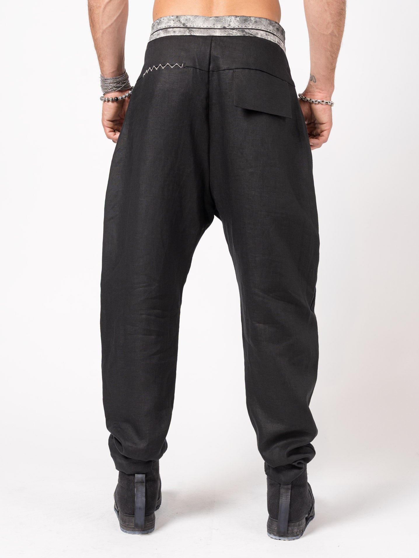 Textured Linen-Cotton Tapered Pants - INN7
