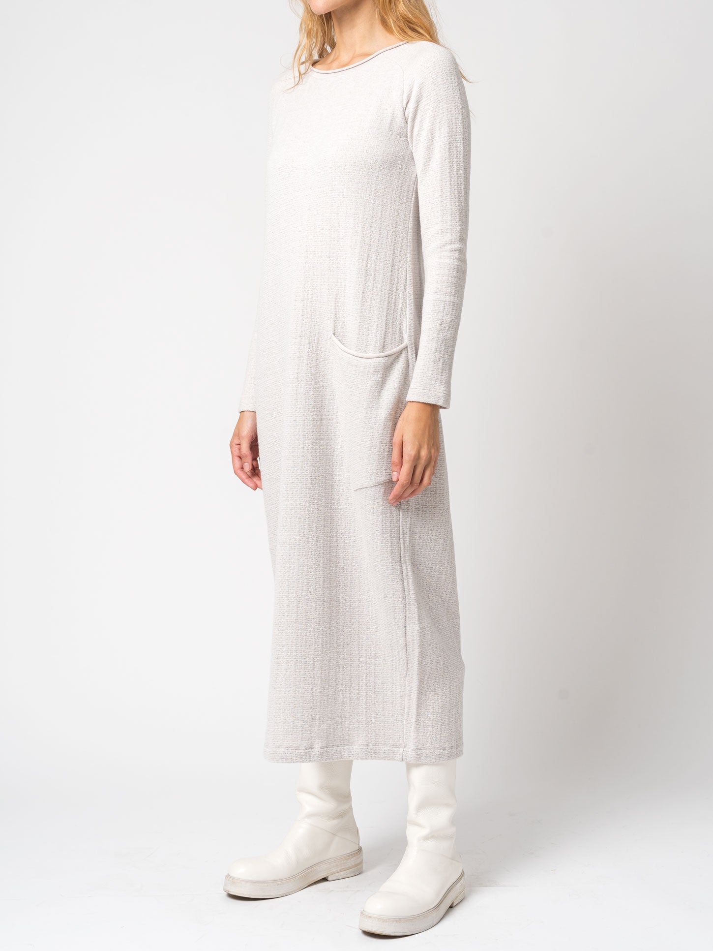 Micro-Patterned Jacquard Knitted Long Dress - INN7
