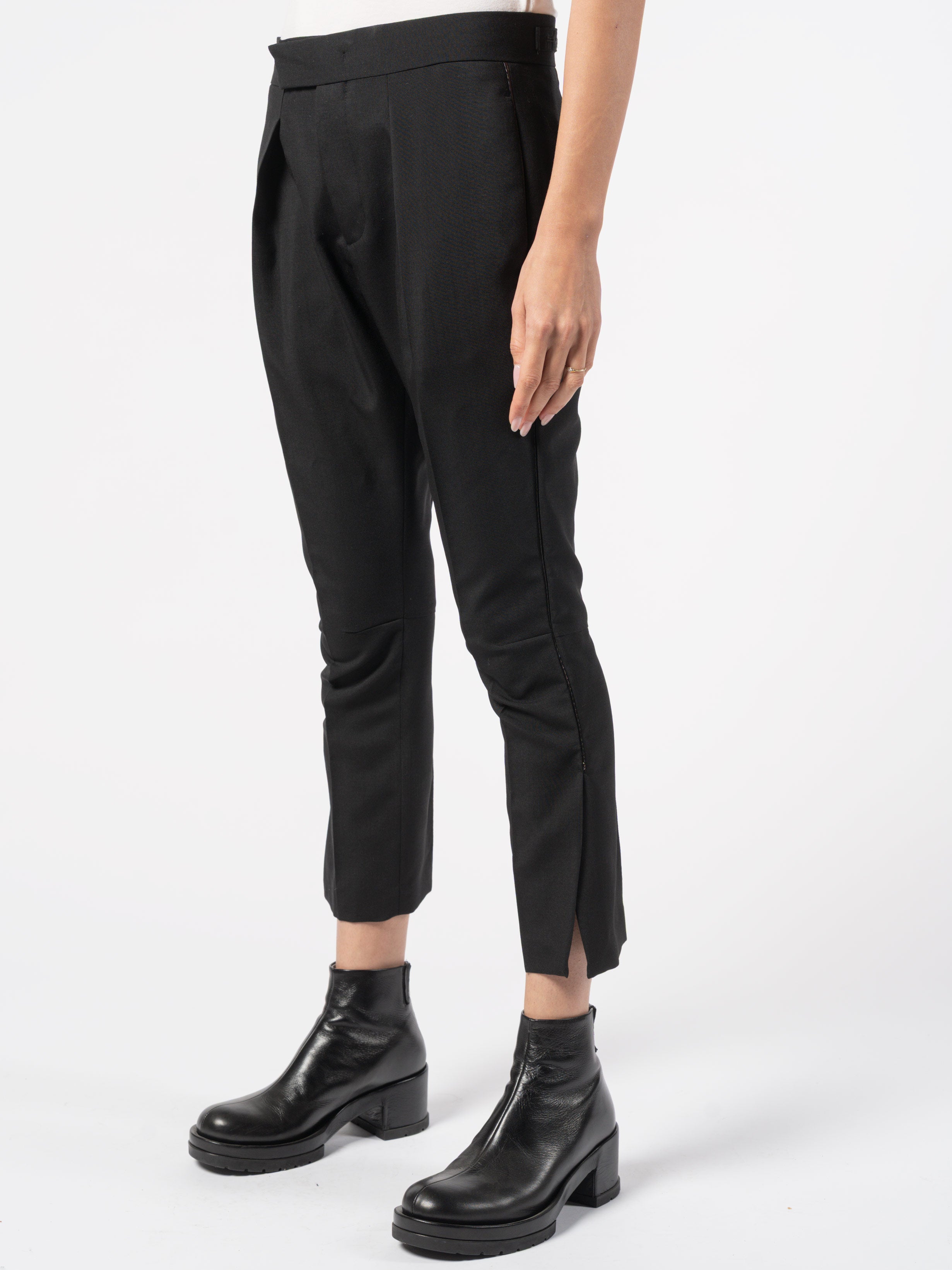 Pleated Wool-Mohair Trousers - INN7