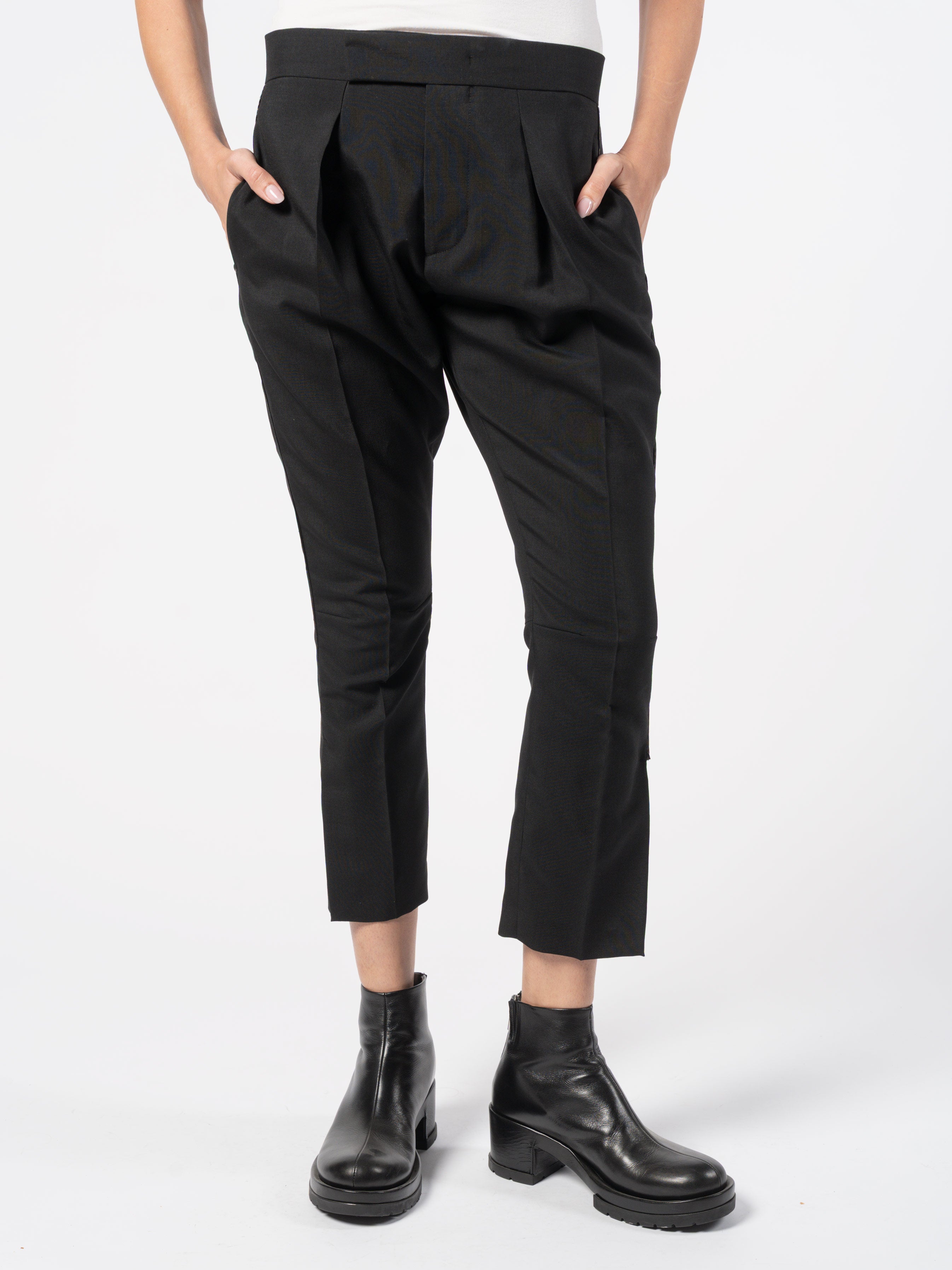 Pleated Wool-Mohair Trousers - INN7