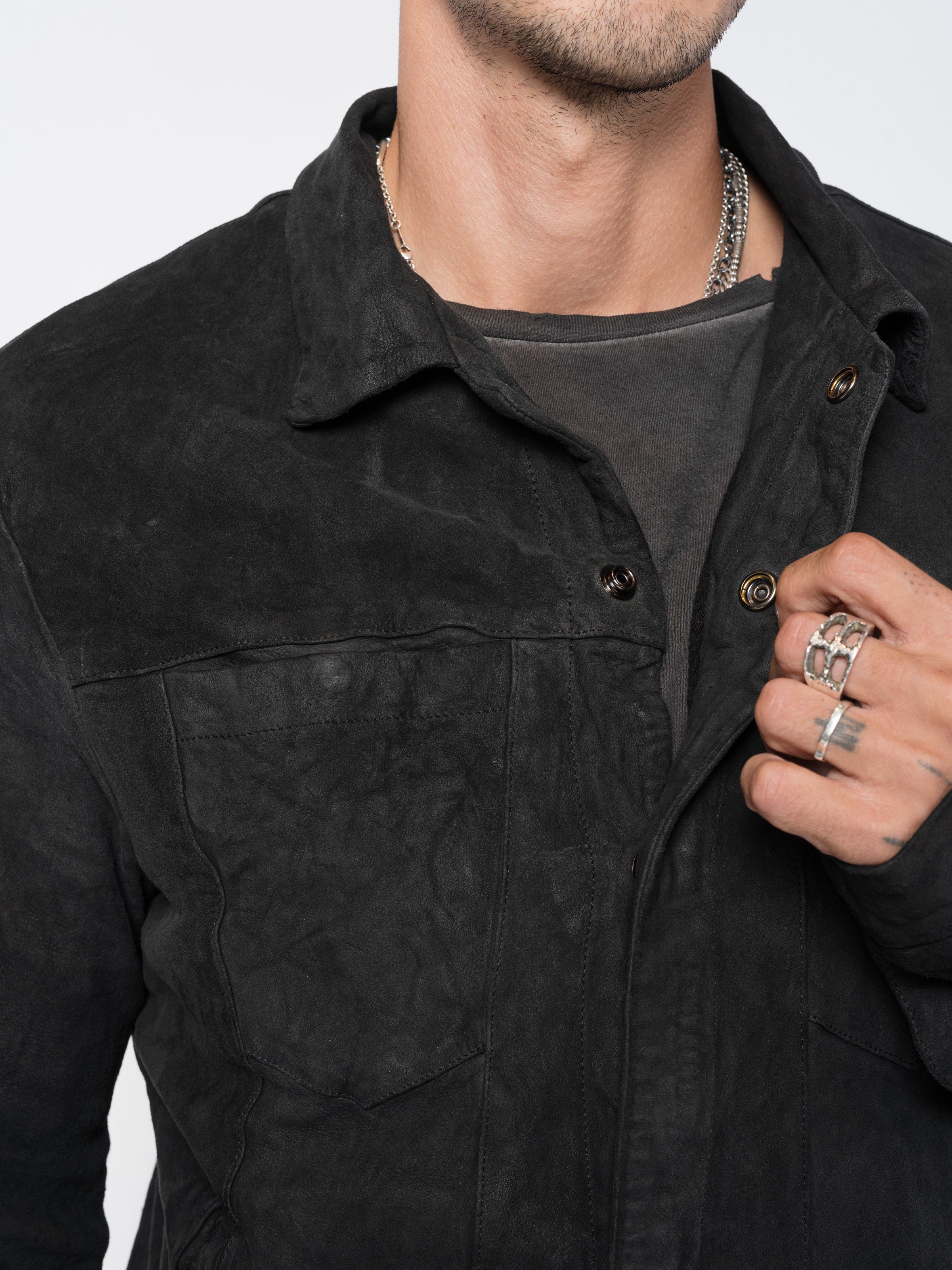 Vegetable-Tanned Leather Jacket