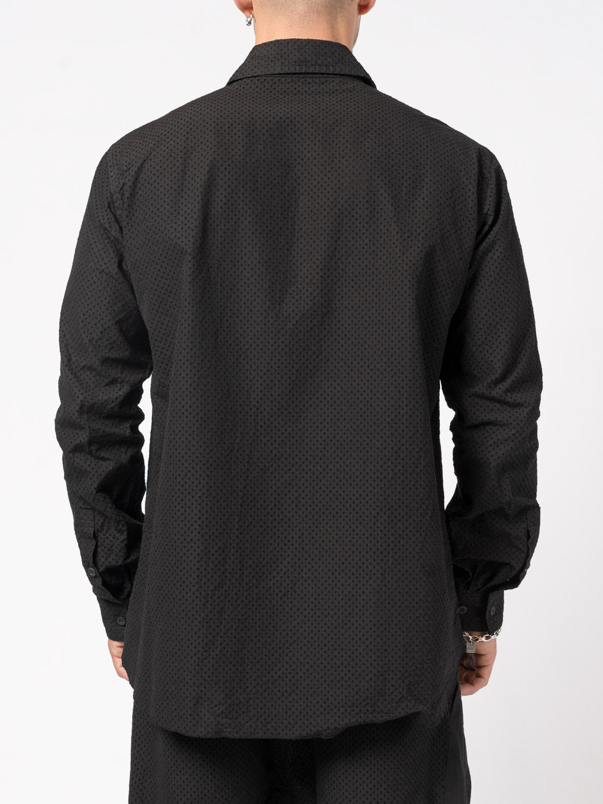 Perforated Button-Up Shirt - INN7