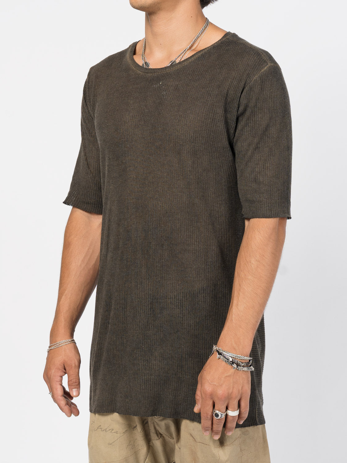 Ribbed Cotton Tee - INN7