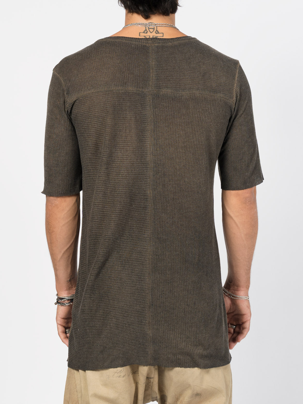 Ribbed Cotton Tee - INN7