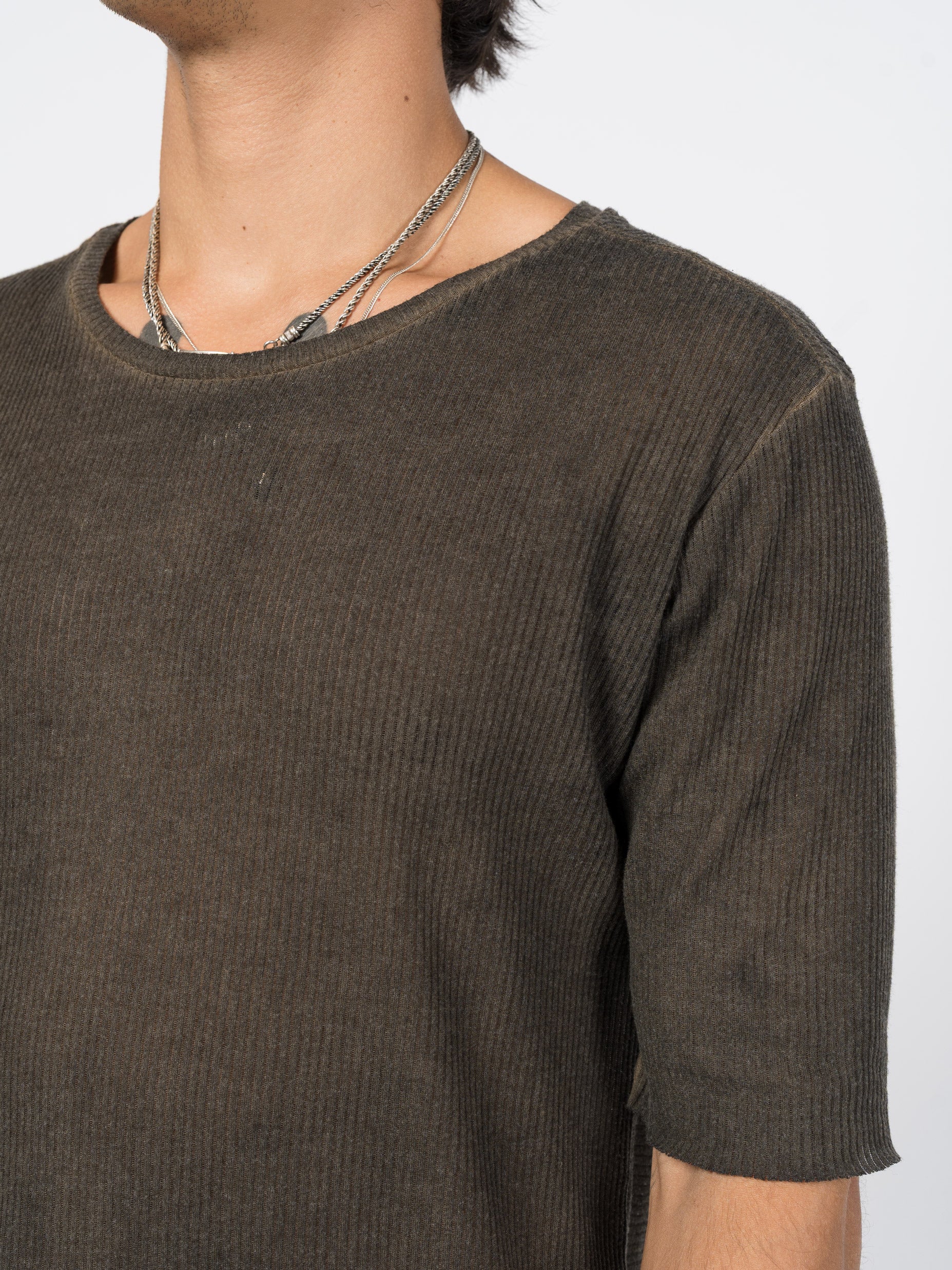 Ribbed Cotton Tee - INN7