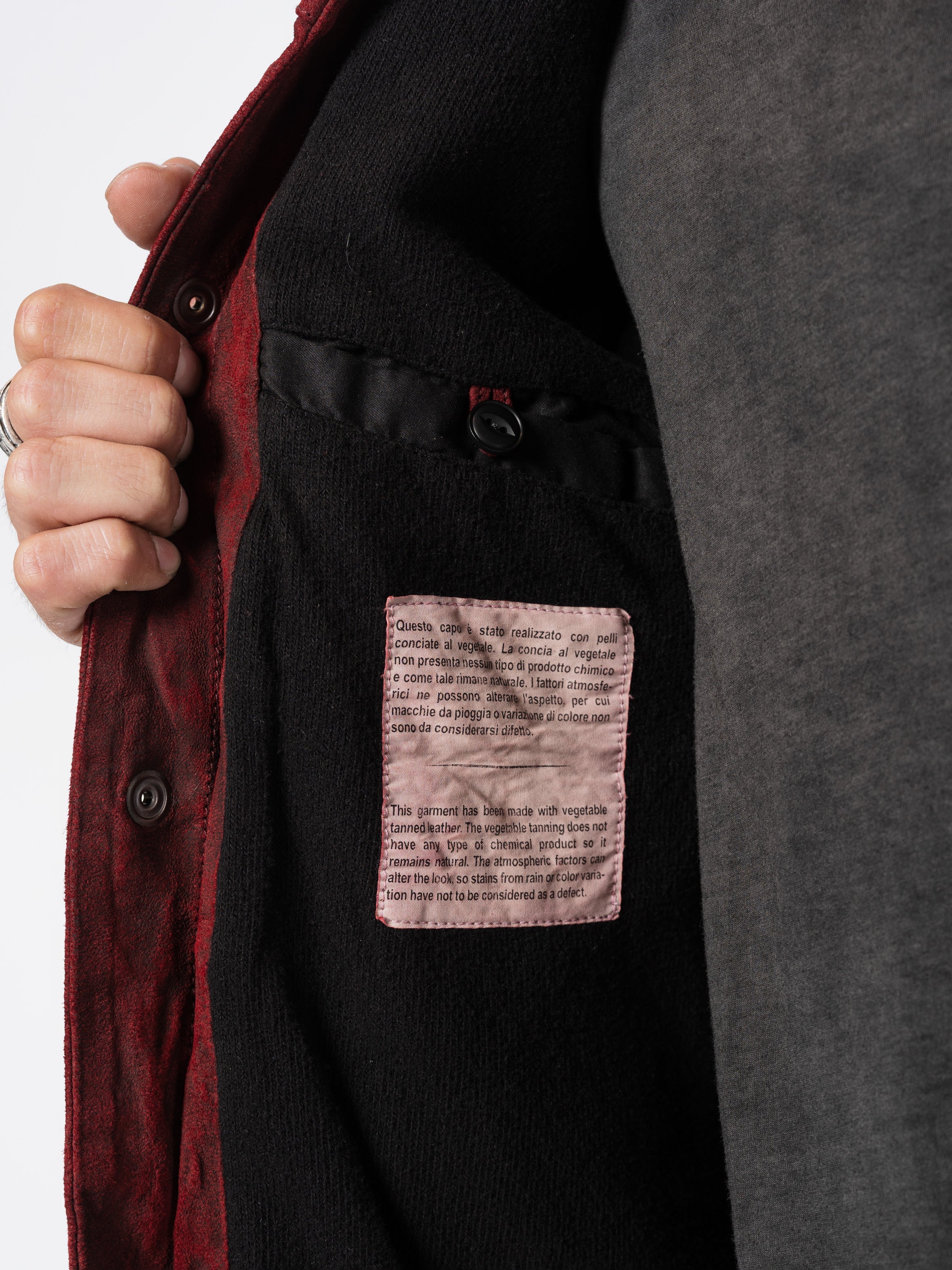 Vegetable-Tanned Leather Jacket