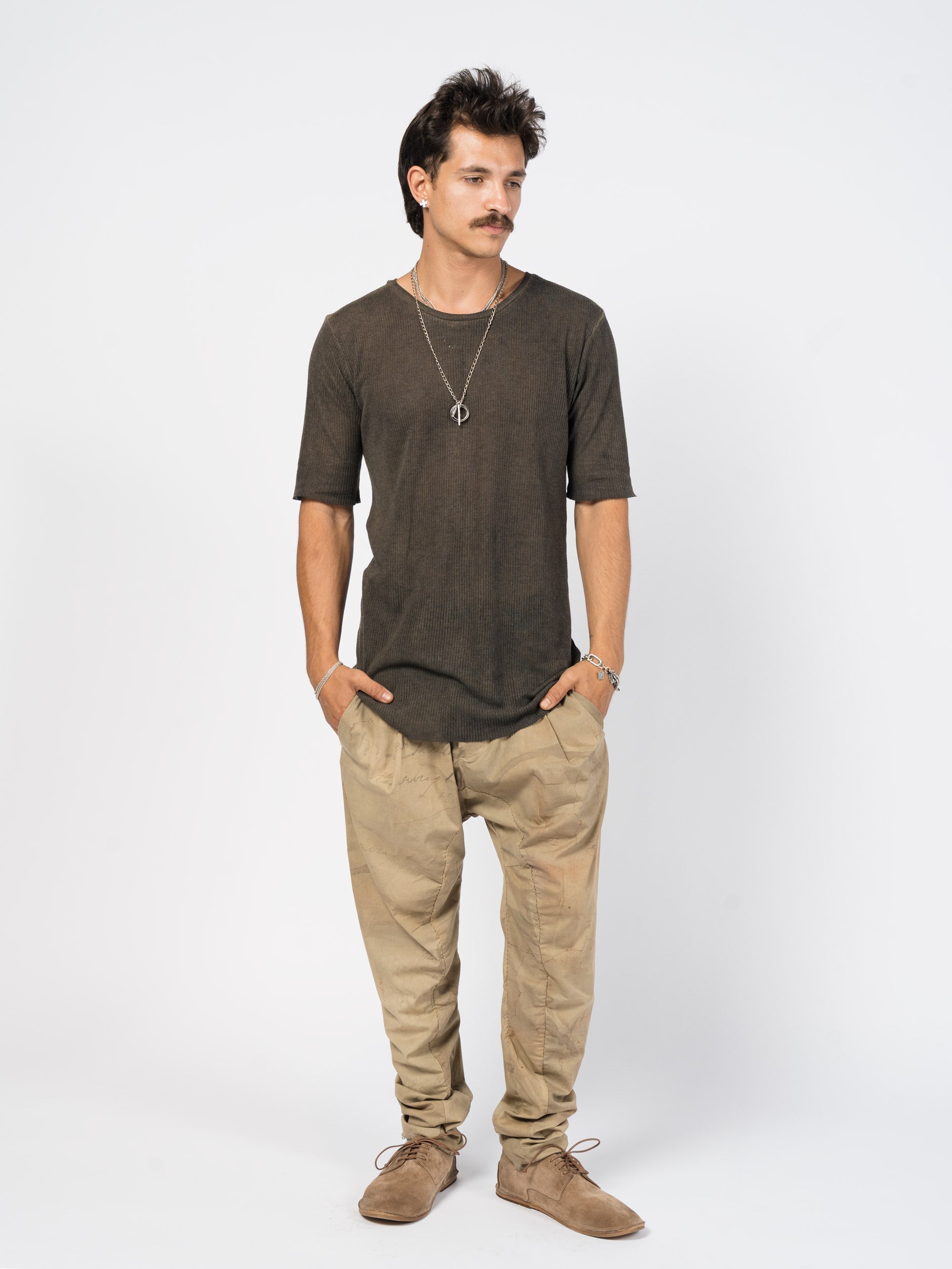 Ribbed Cotton Tee - INN7
