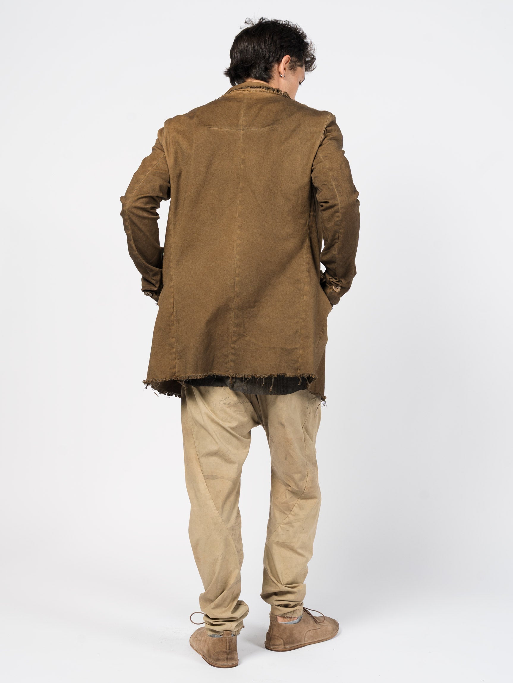 Frayed Edge Cotton Blazer - INN7