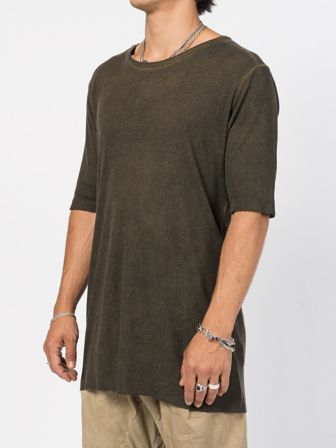 Ribbed Cotton Tee - INN7