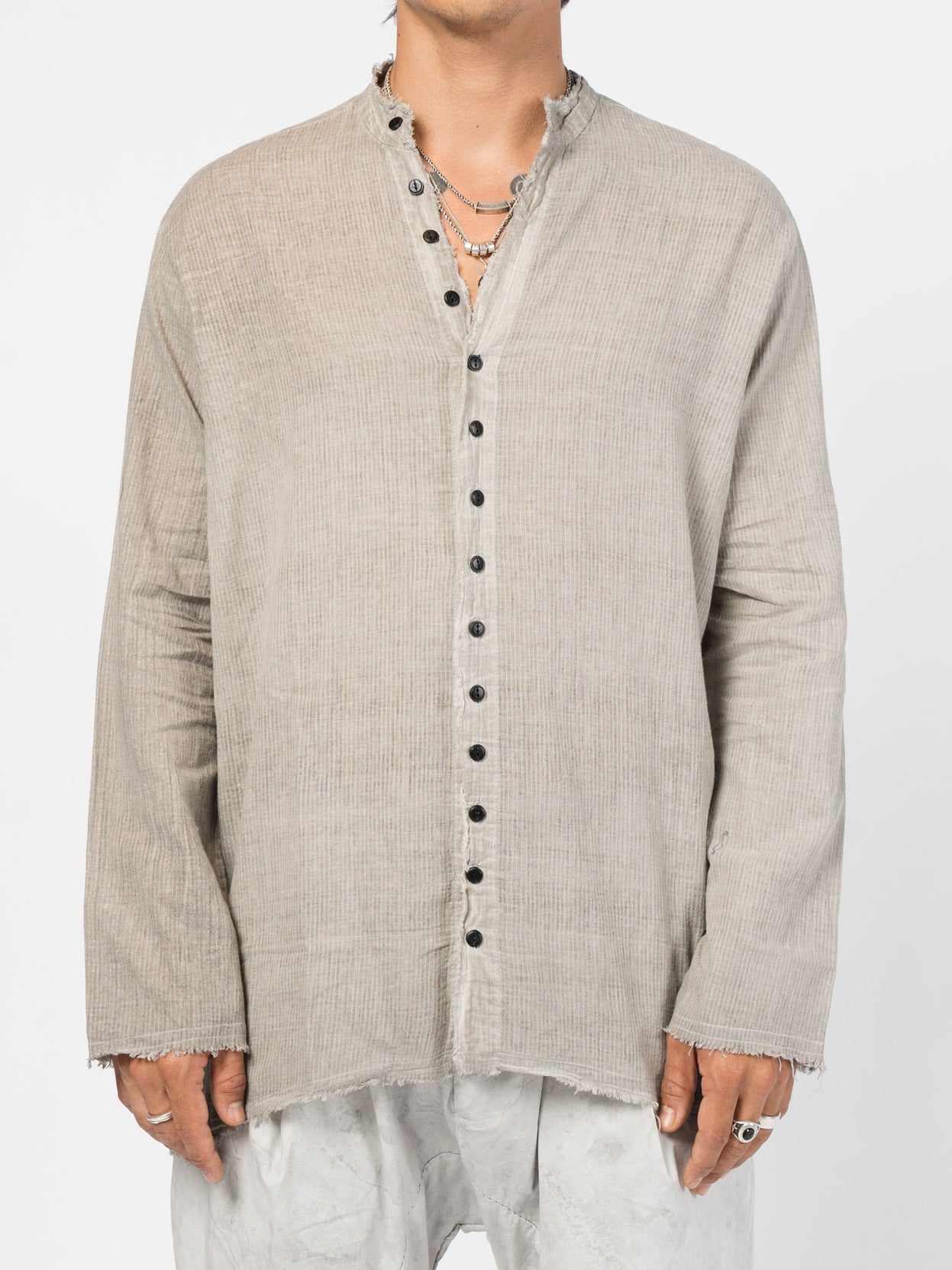 Cotton Button-Up Shirt - INN7