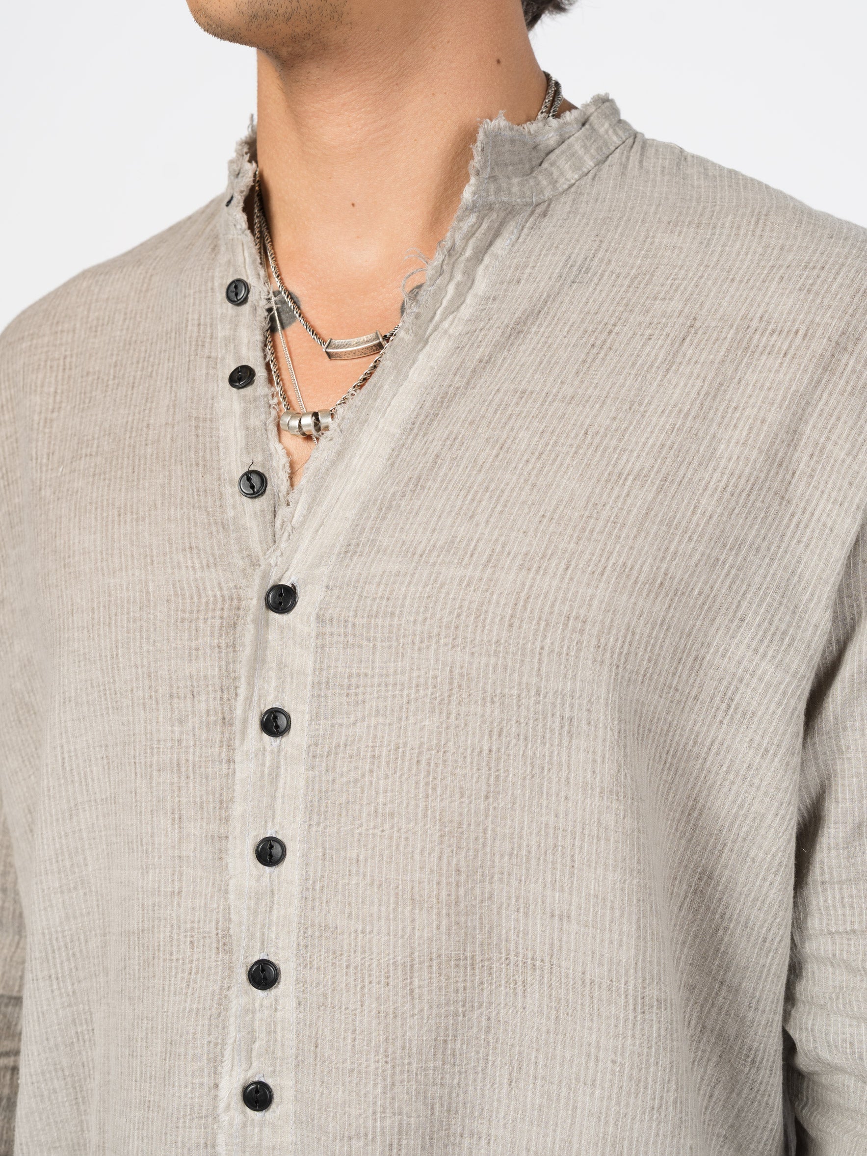Cotton Button-Up Shirt - INN7