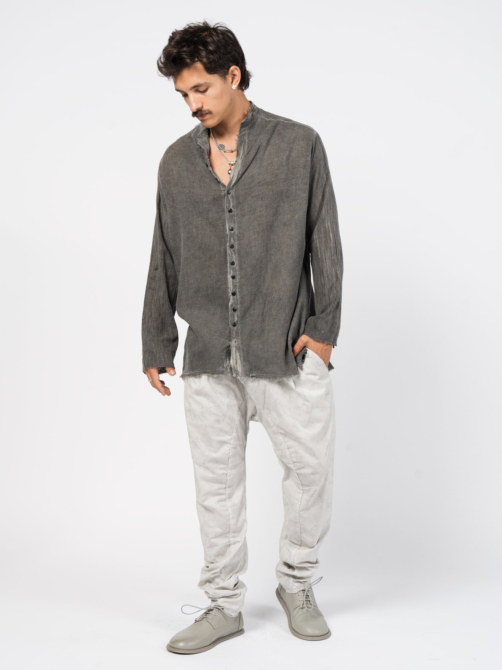 Cotton Button-Up Shirt - INN7