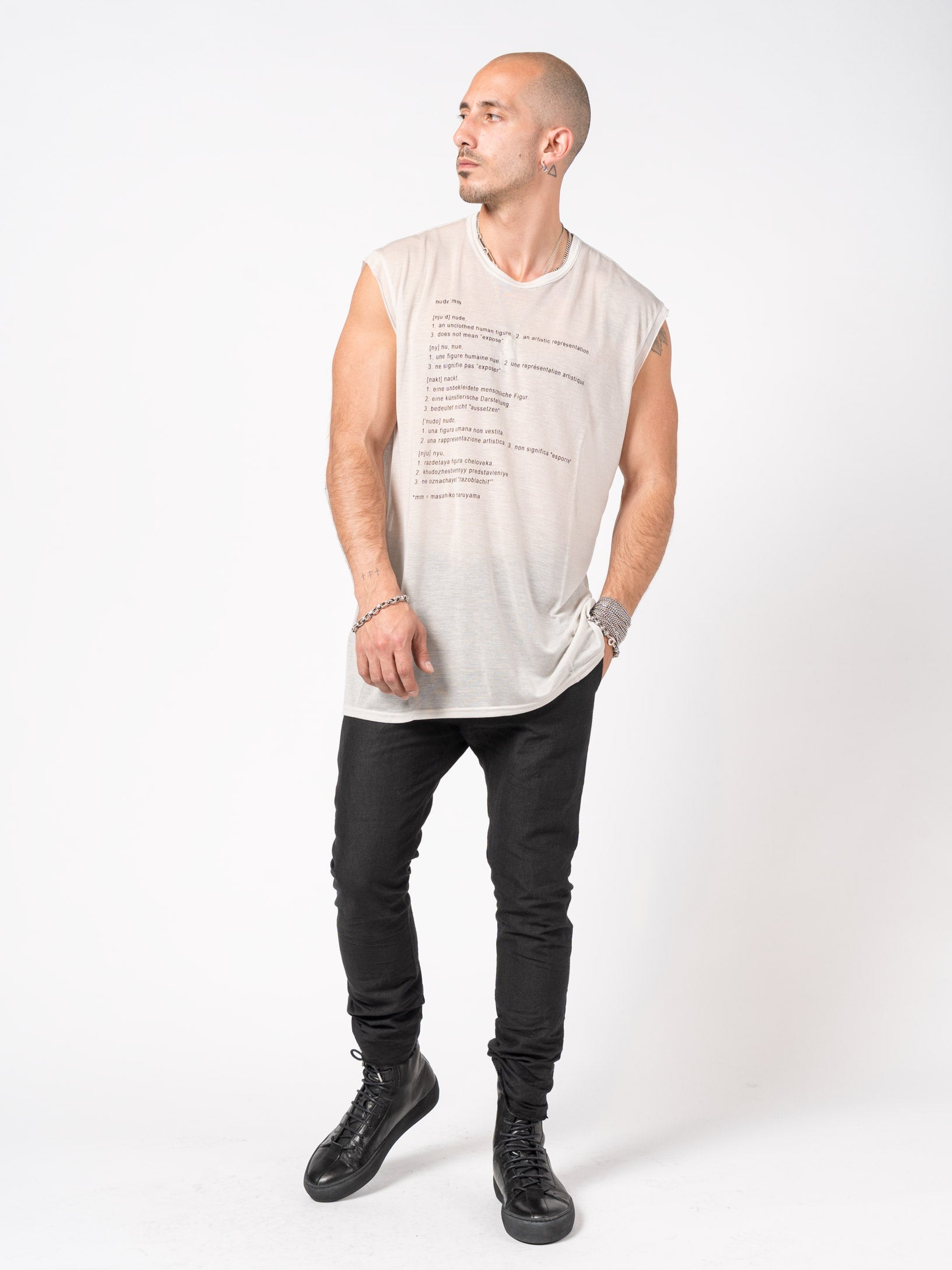 Printed Sleeveless Top - INN7
