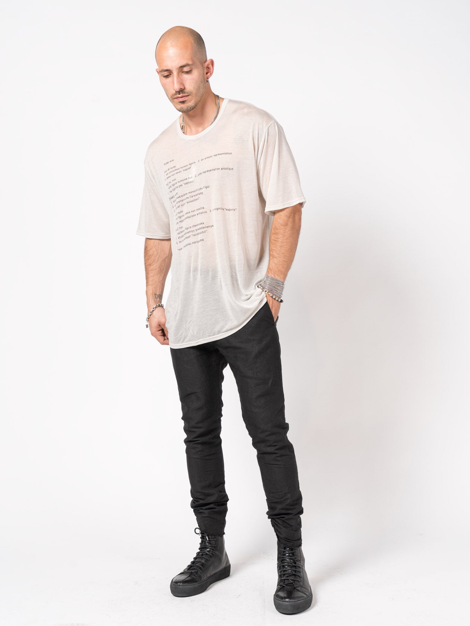 Printed Tencel T-Shirt - INN7