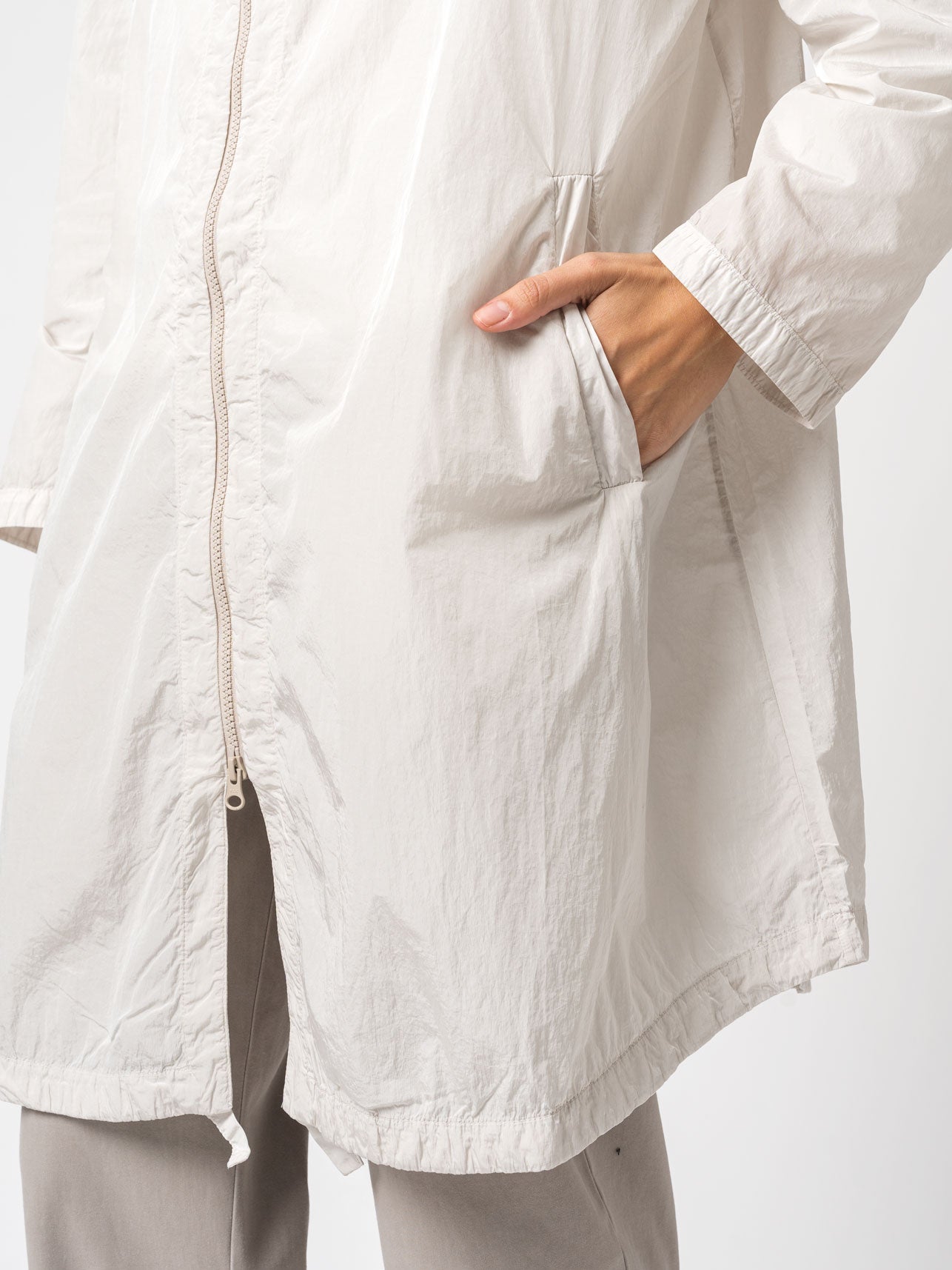 Nylon Hooded Duster - INN7