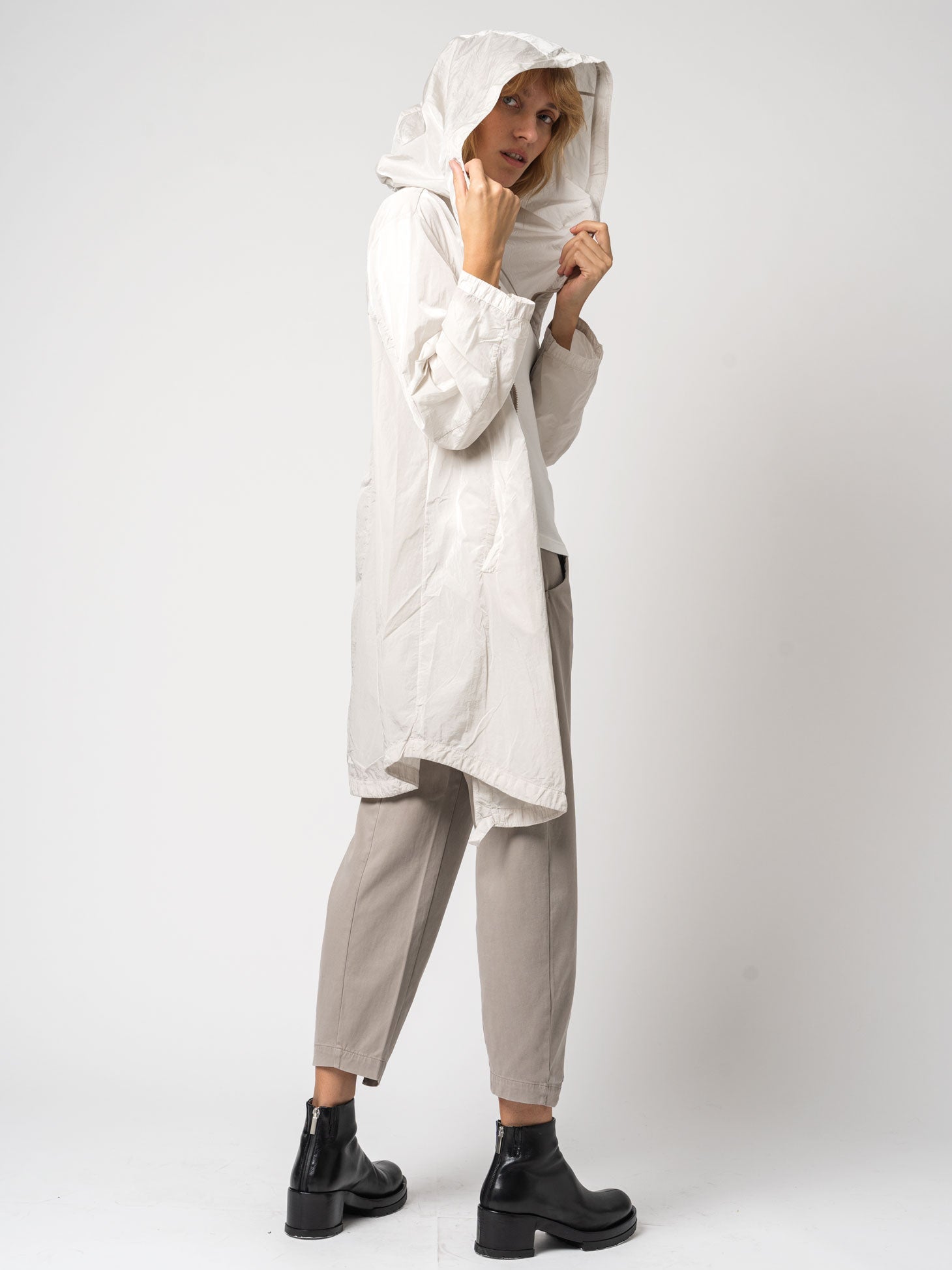 Nylon Hooded Duster - INN7