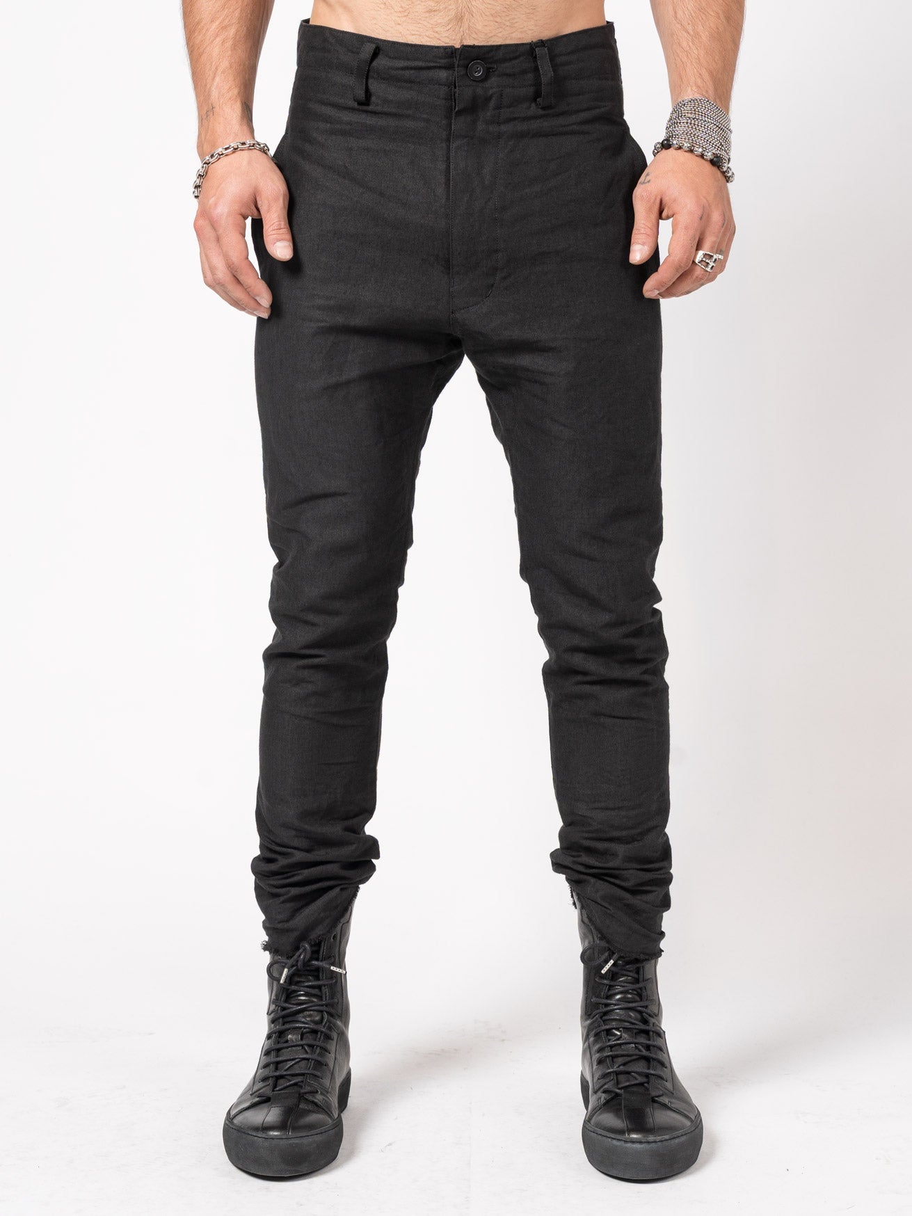 Tapered Linen-Paper Trousers - INN7