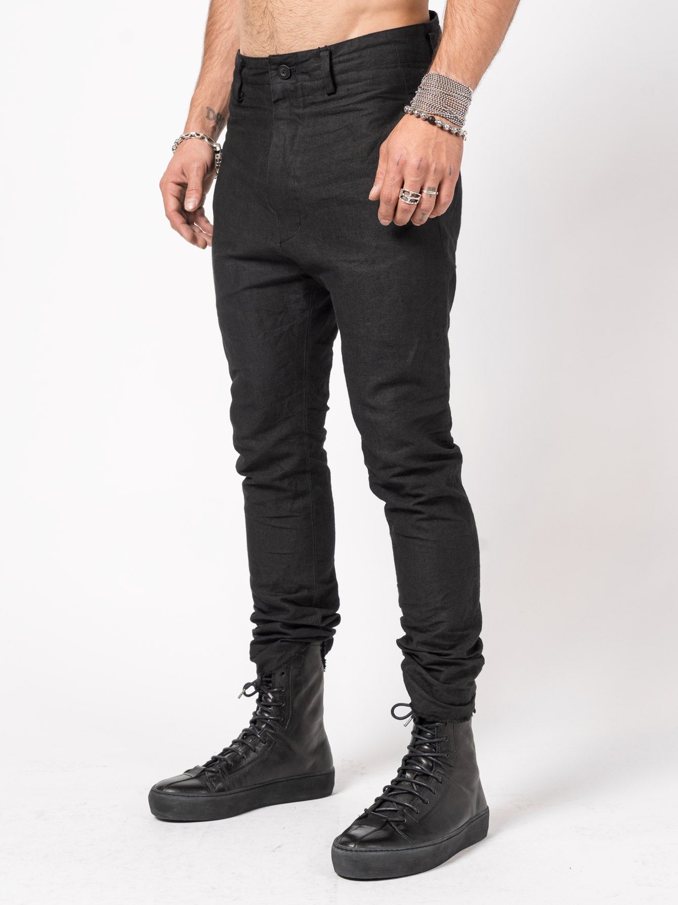 Tapered Linen-Paper Trousers - INN7