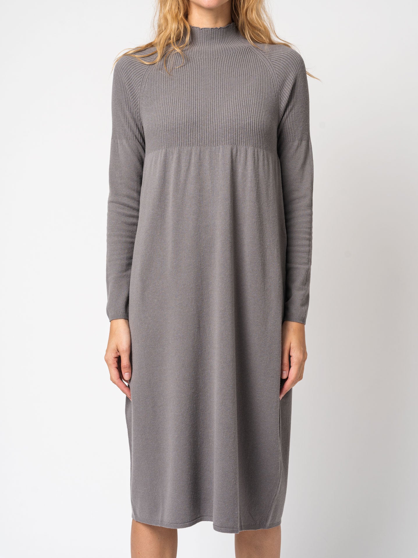Turtleneck Dress in Viscose and Wool - INN7