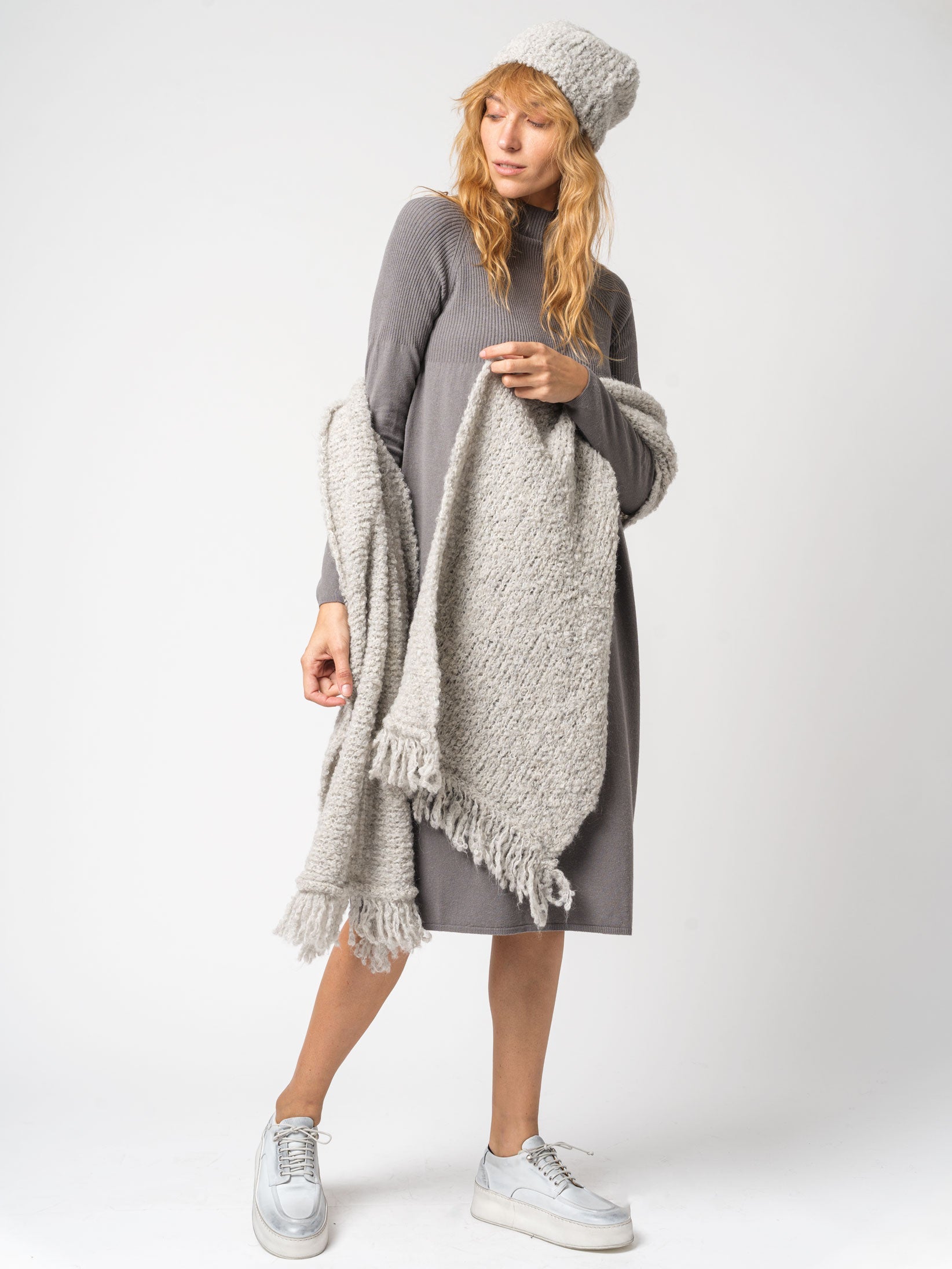 Turtleneck Dress in Viscose and Wool - INN7