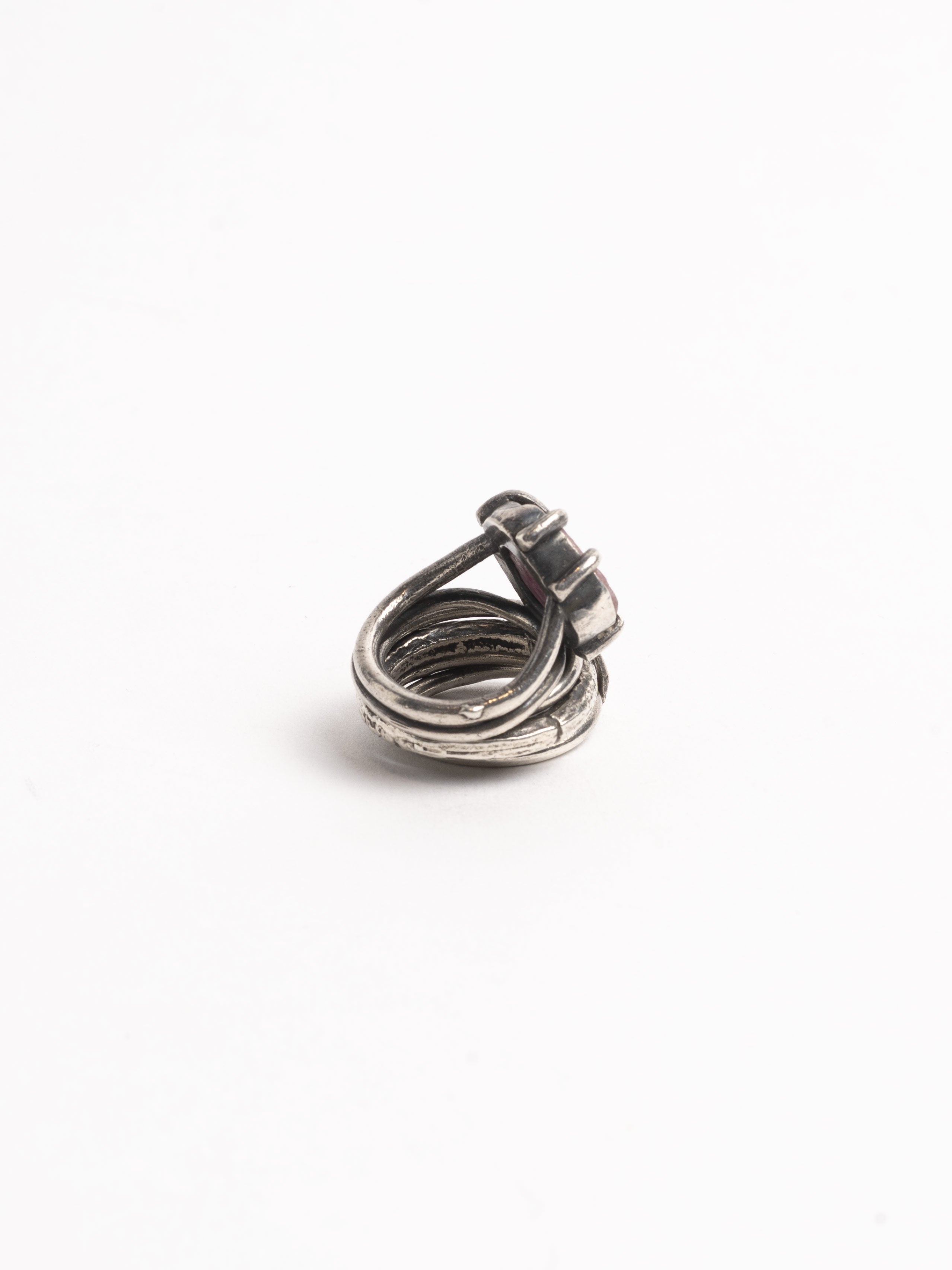 Raw Ruby Multi-Layered Ring