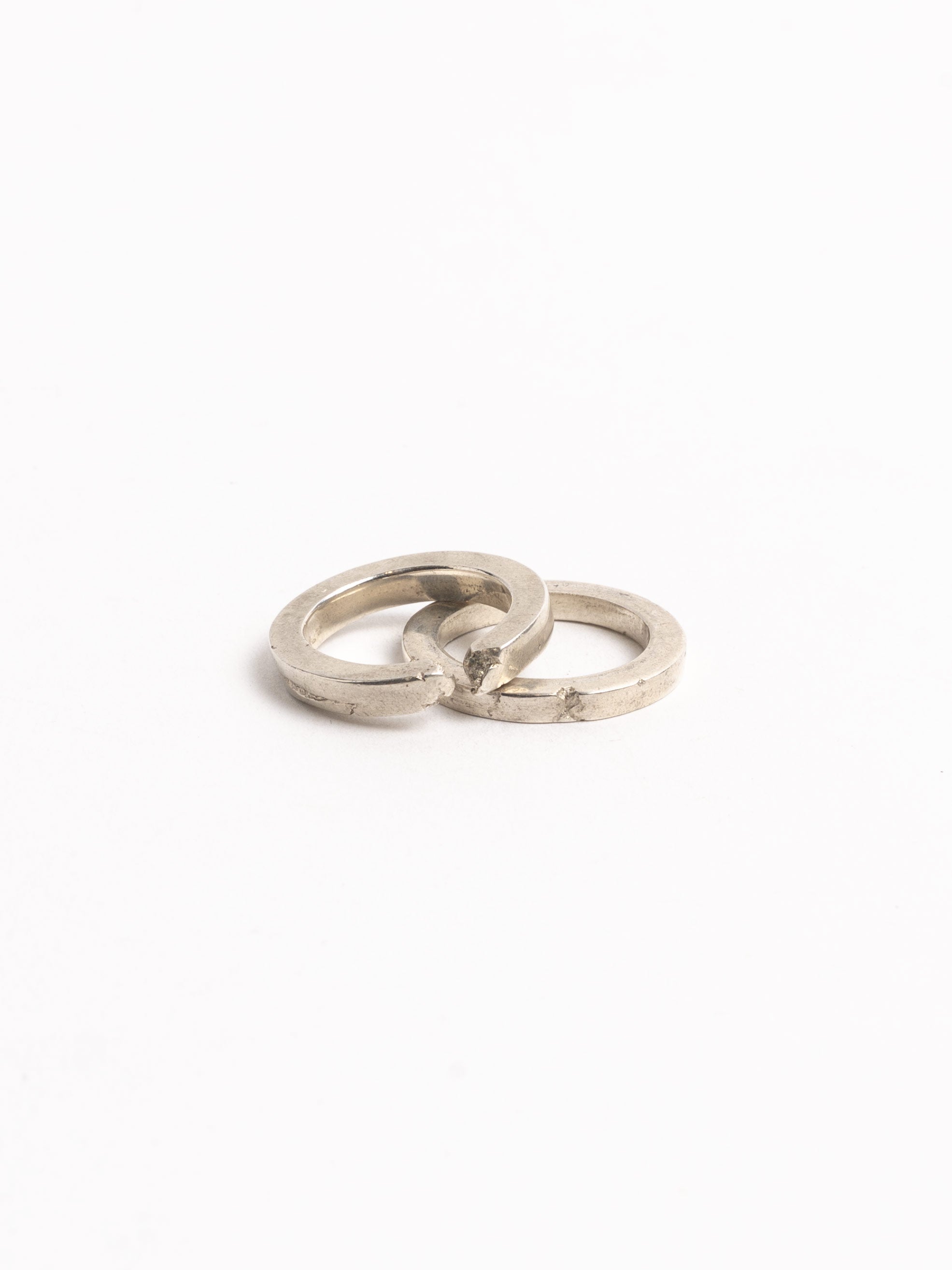 Silver Duo Band Ring