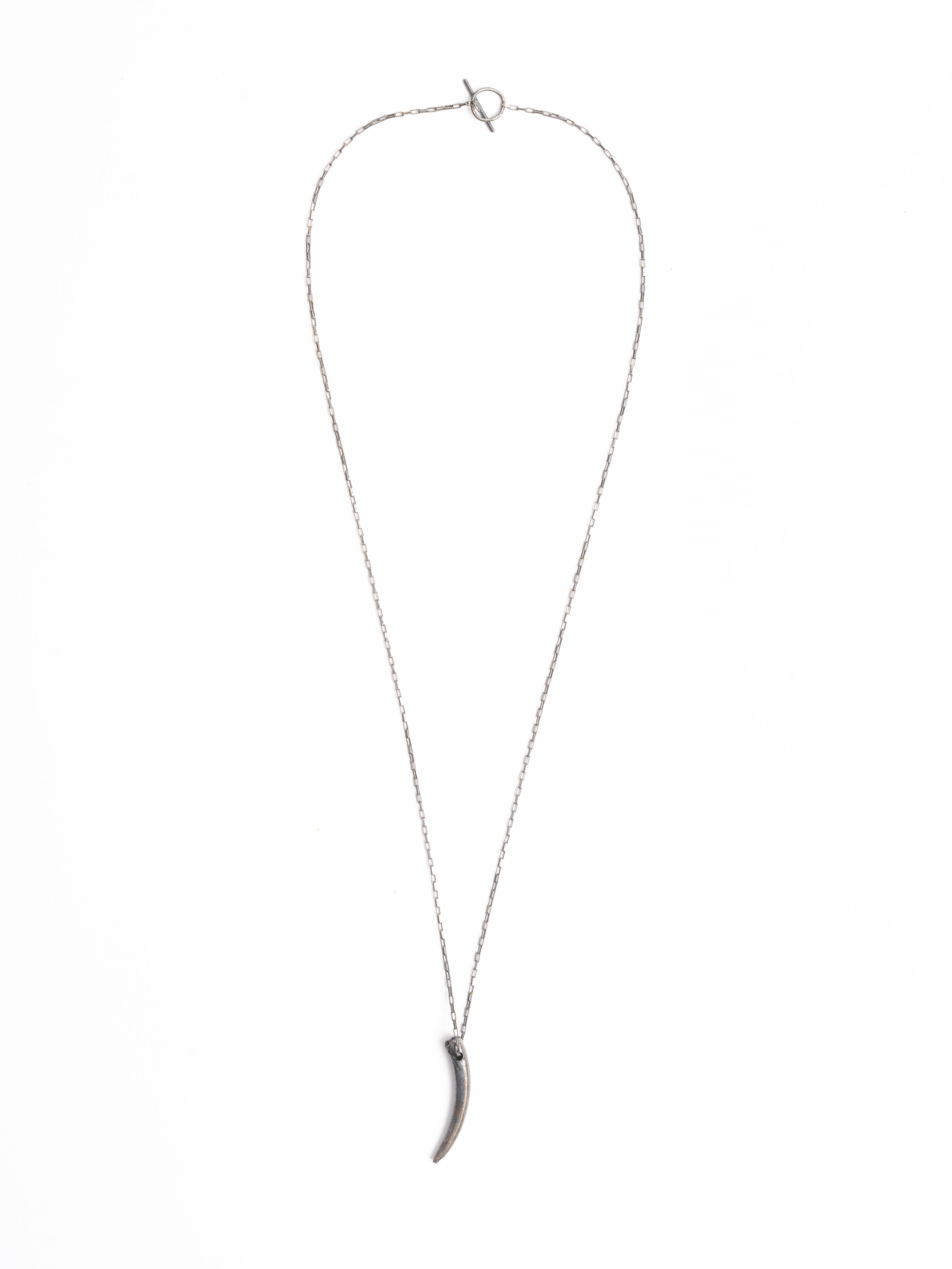 Blood Garnet Horn Necklace