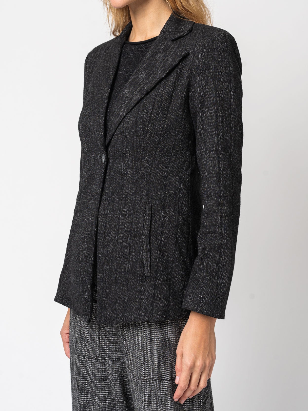 Single-button striped jacket - INN7