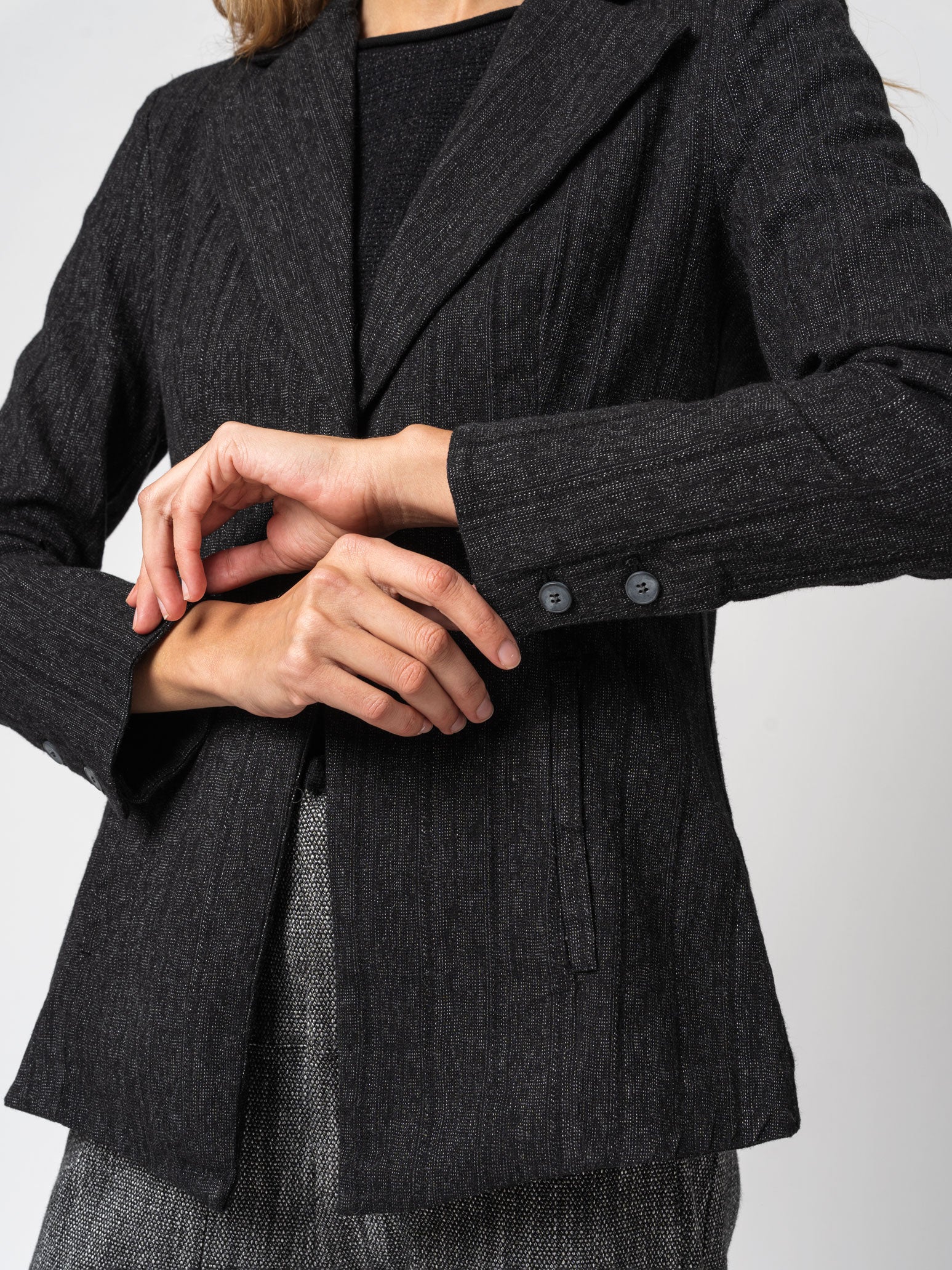 Single-button striped jacket - INN7