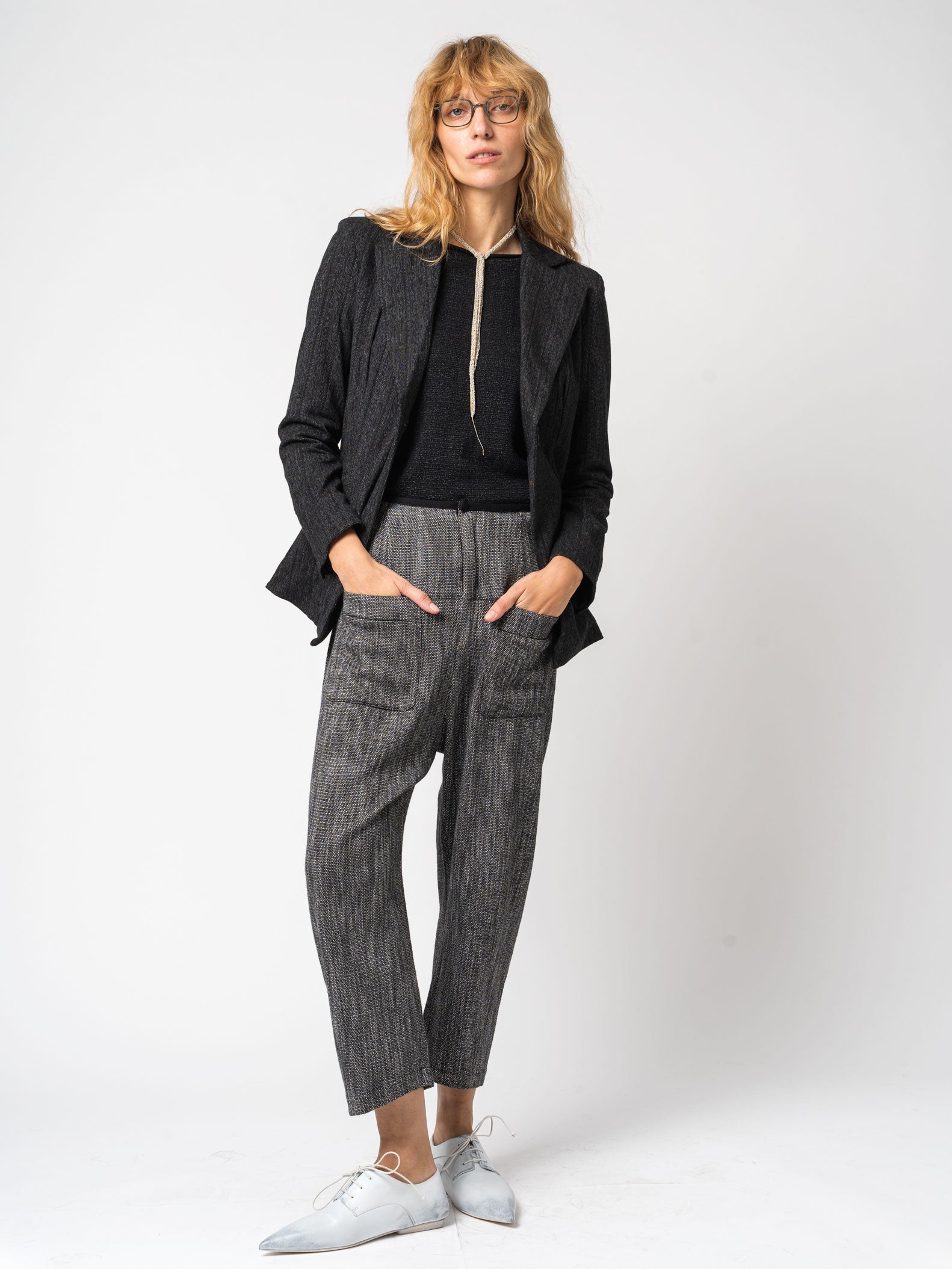 Single-button striped jacket - INN7