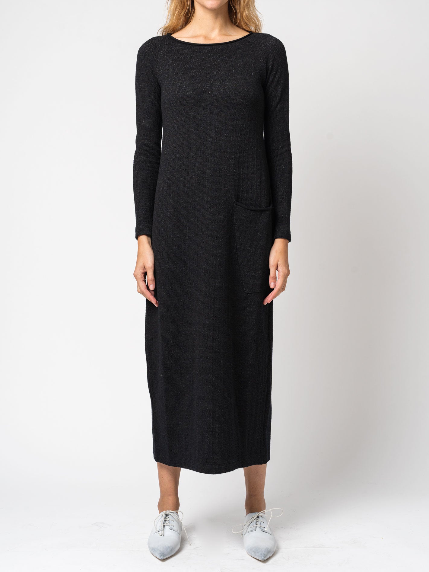 Micro-Patterned Jacquard Knitted Long Dress - INN7