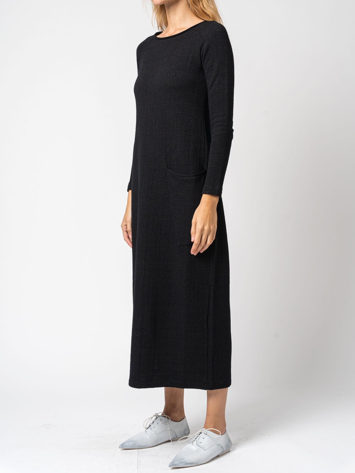 Micro-Patterned Jacquard Knitted Long Dress - INN7