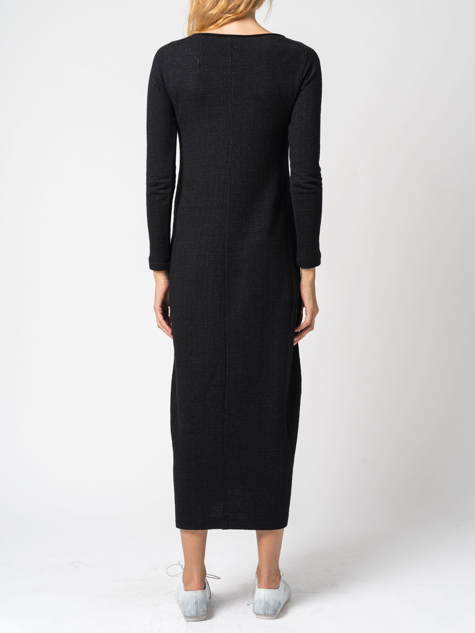 Micro-Patterned Jacquard Knitted Long Dress - INN7