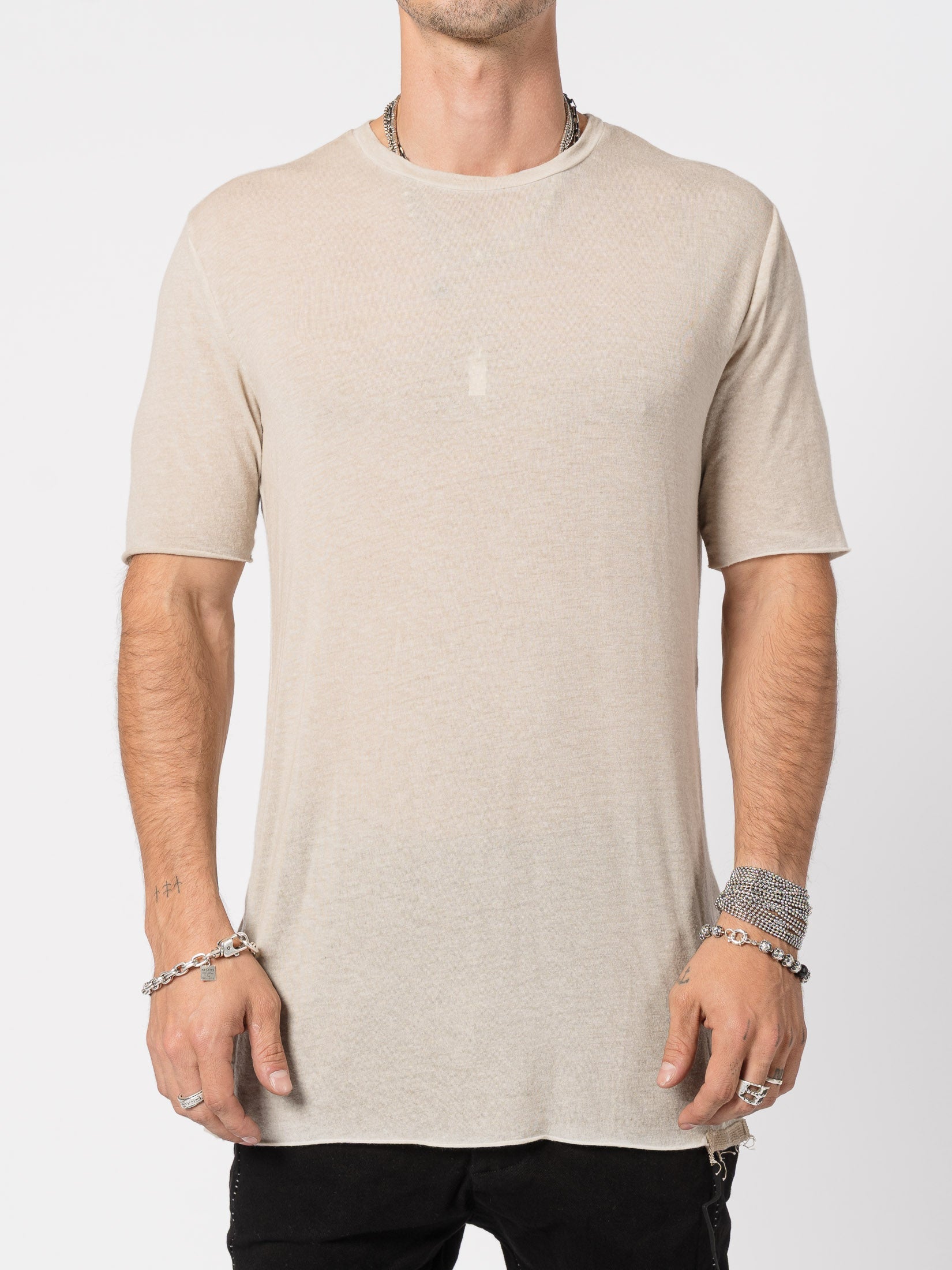 Lightweight Modal–Cashmere Short-Sleeve Tee