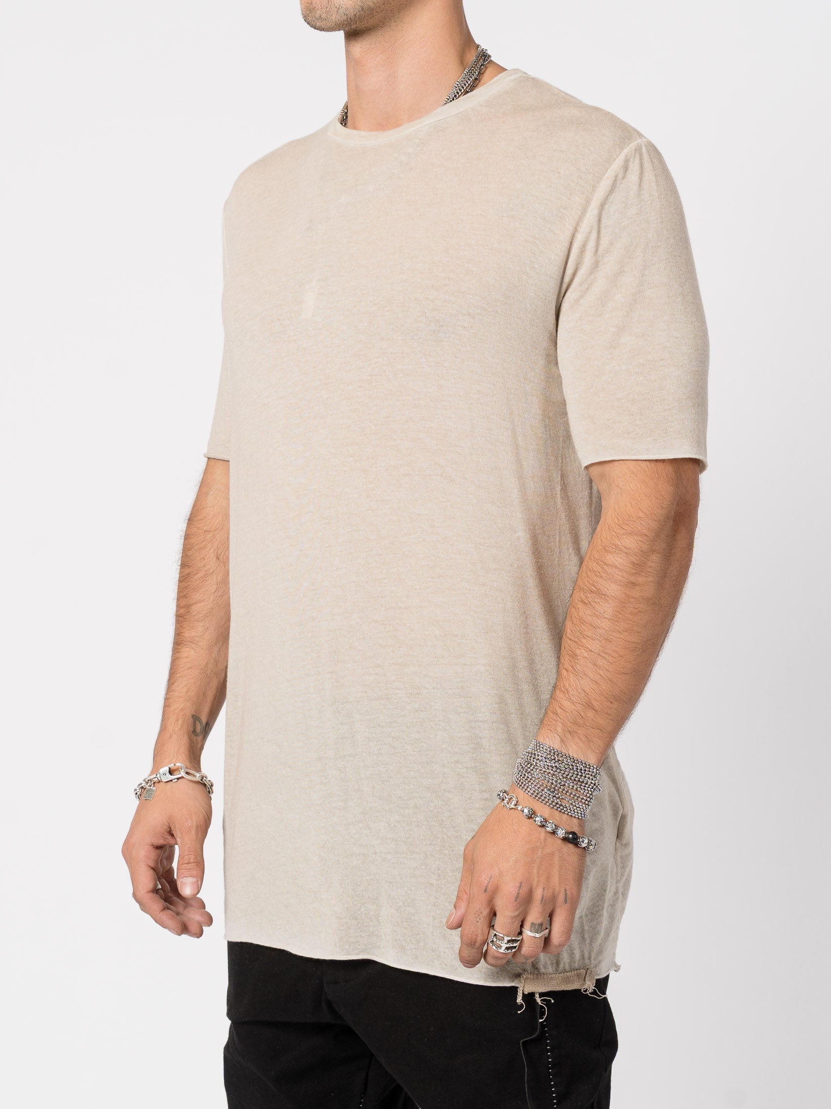 Lightweight Modal–Cashmere Short-Sleeve Tee