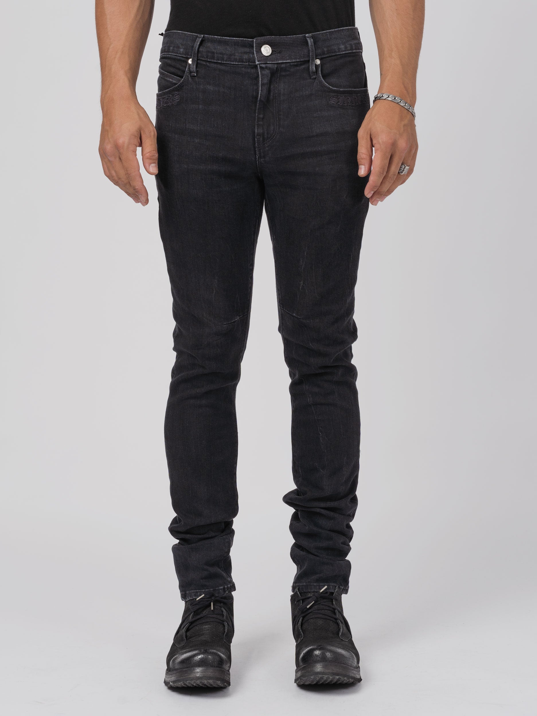 Skinny Stretch Jeans – Charcoal Sinners - INN7