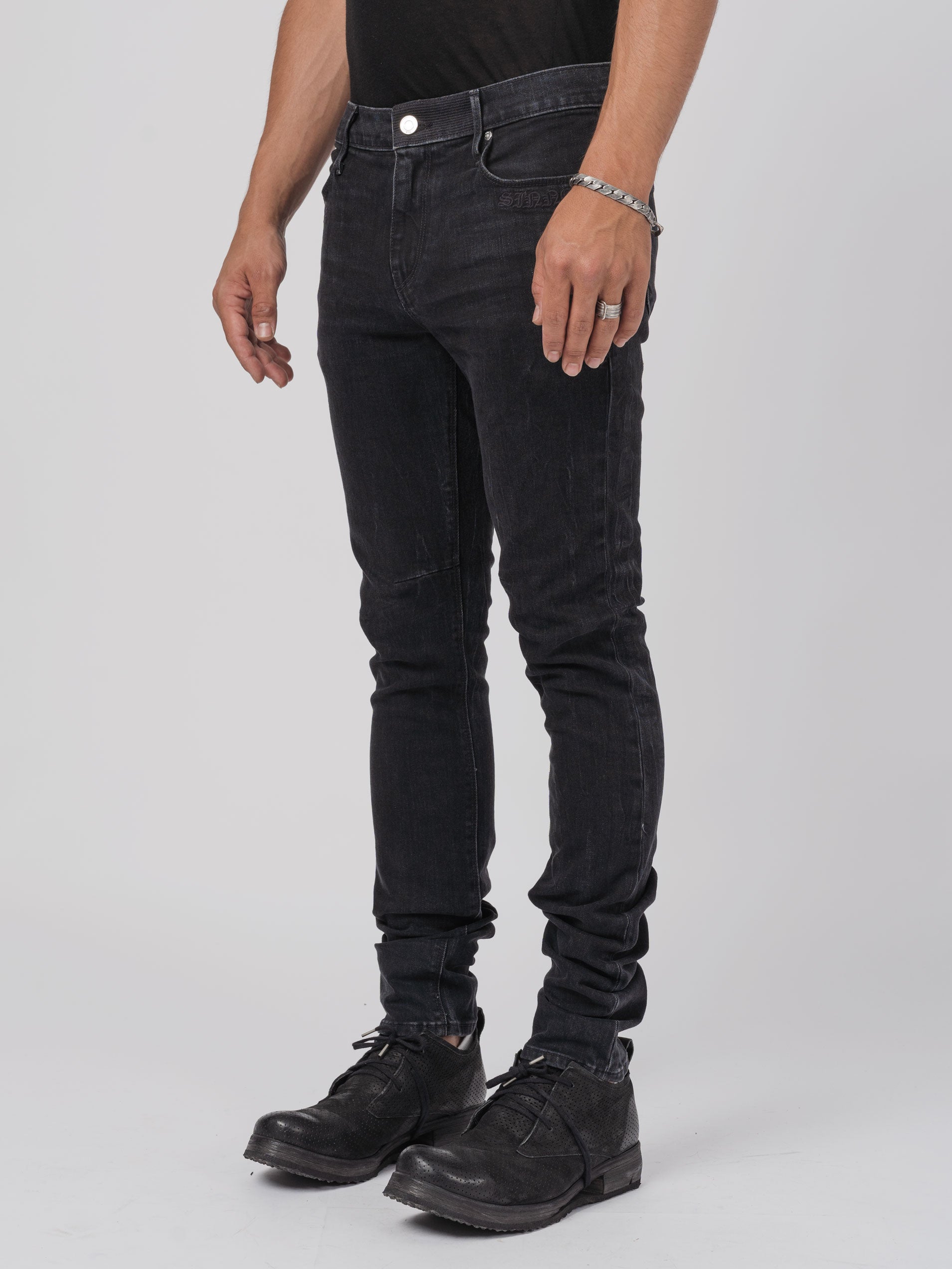 Skinny Stretch Jeans – Charcoal Sinners - INN7