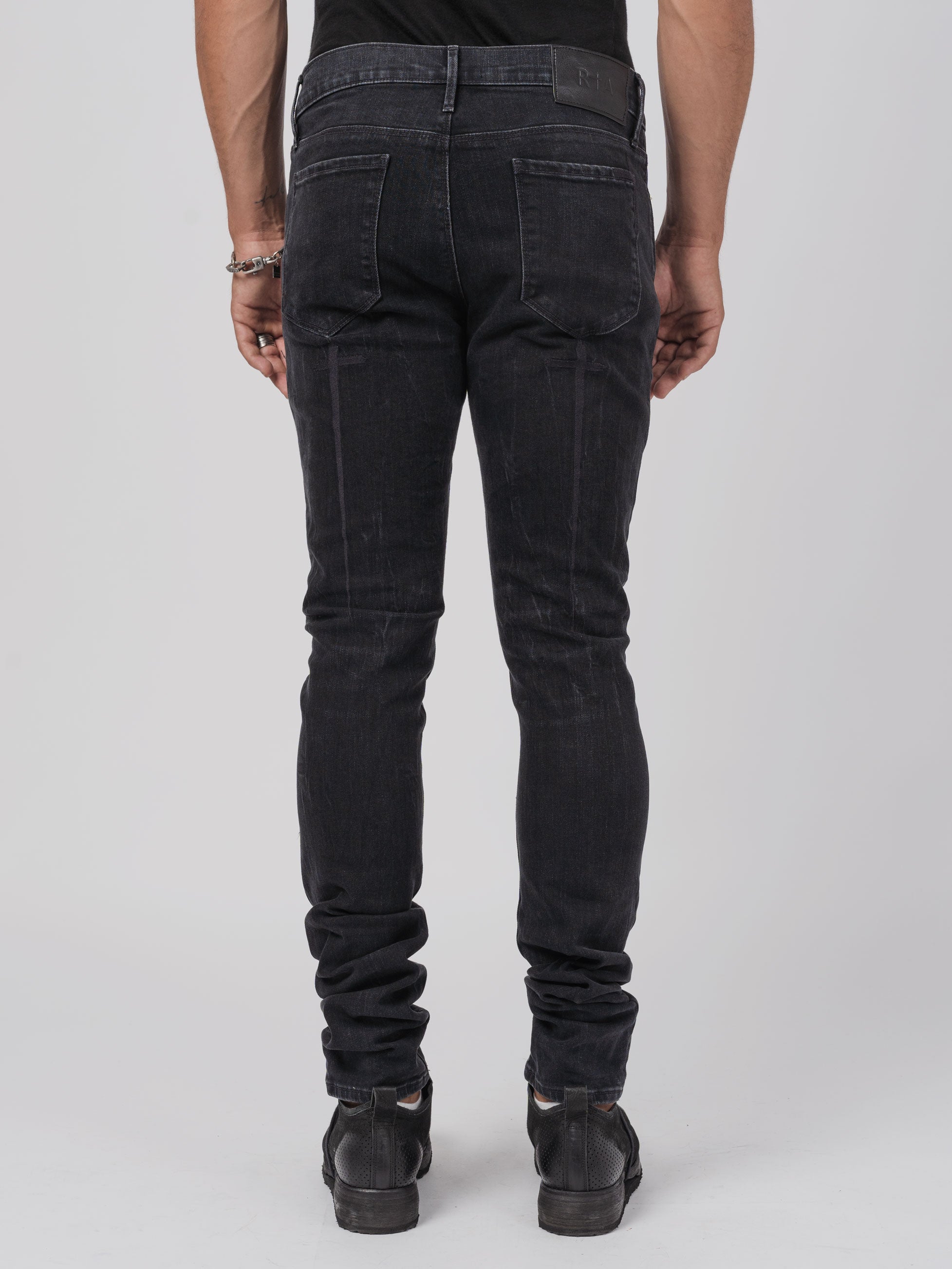Skinny Stretch Jeans – Charcoal Sinners - INN7