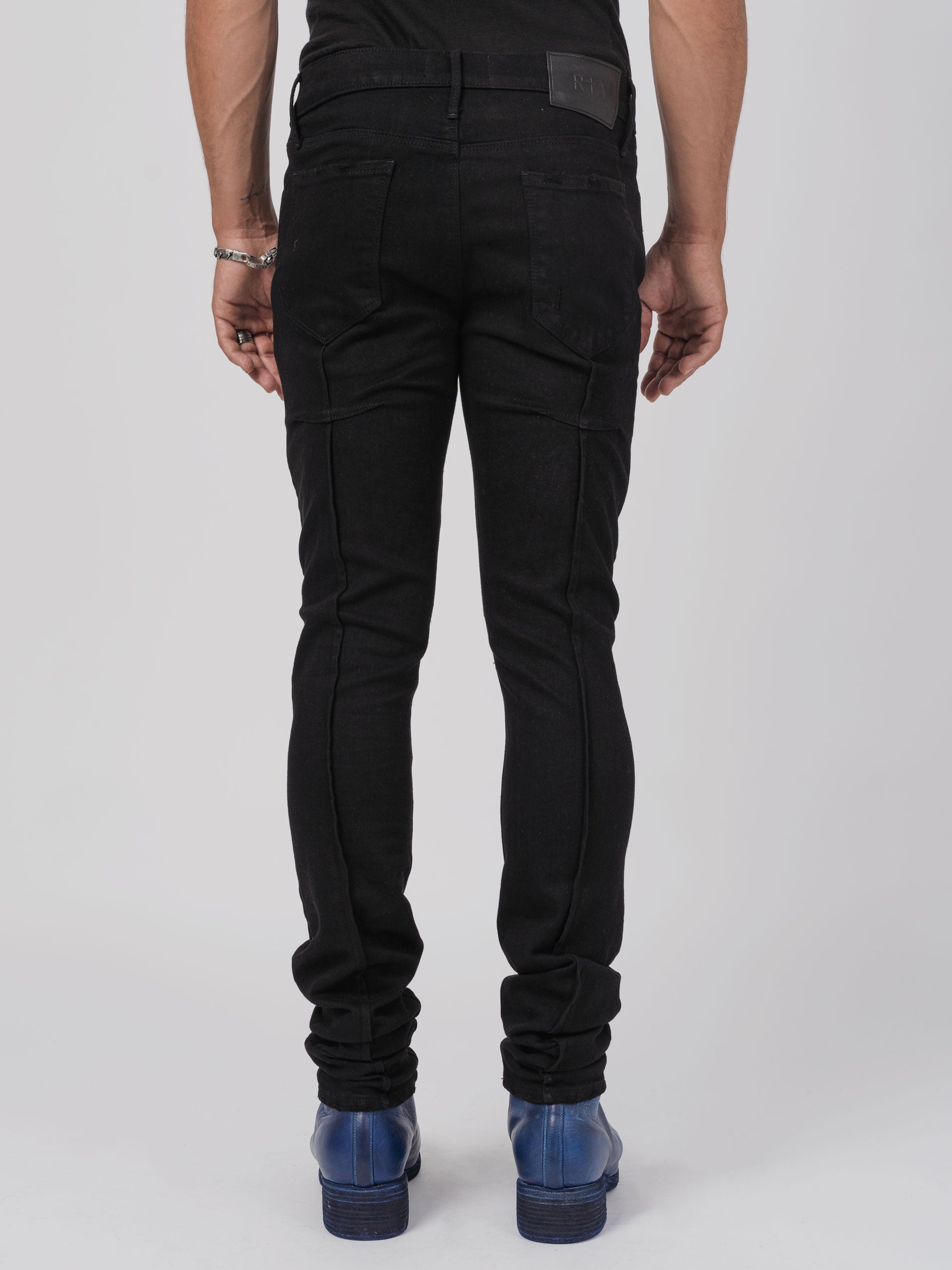 Distressed Skinny Stretch Denim Jeans - INN7