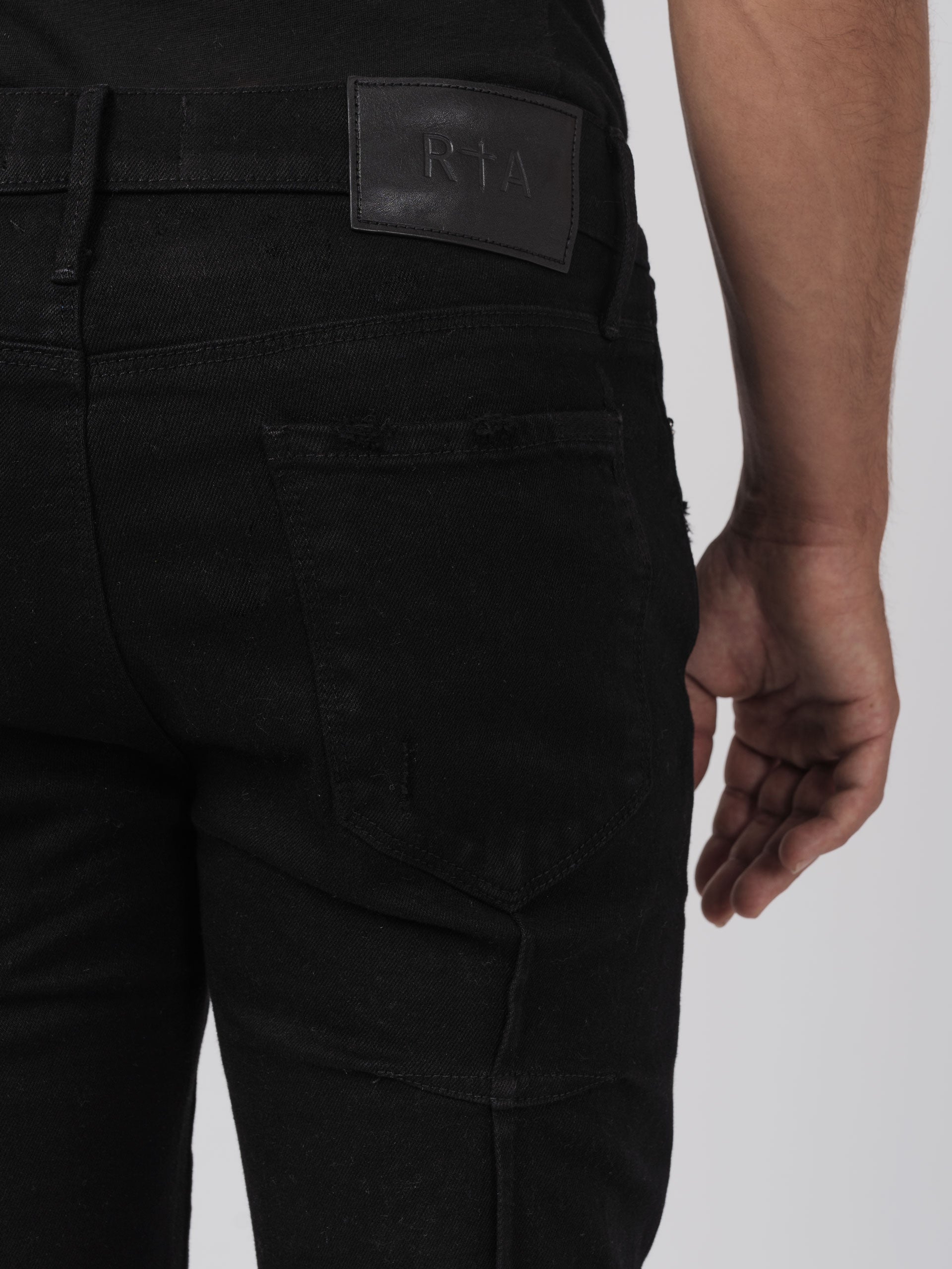 Distressed Skinny Stretch Denim Jeans - INN7