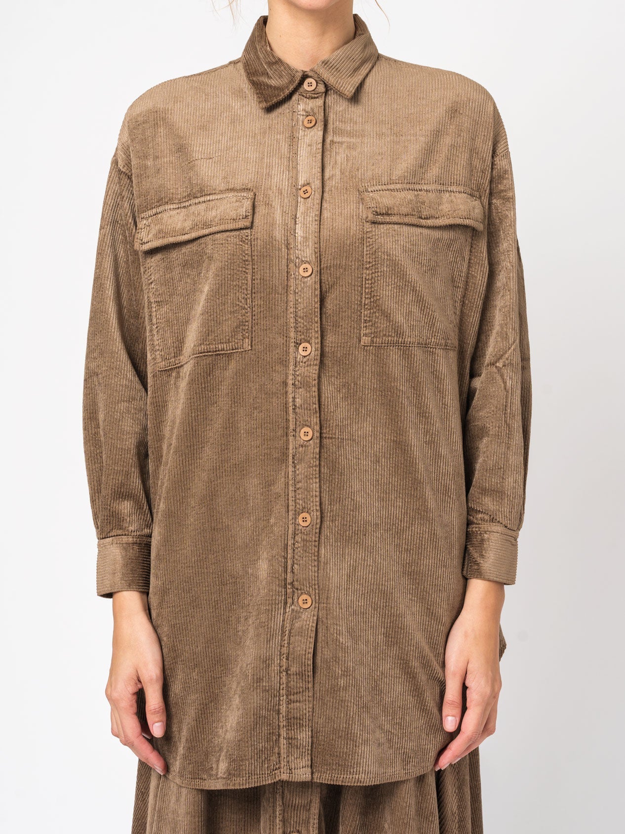 Corduroy long shirt - INN7